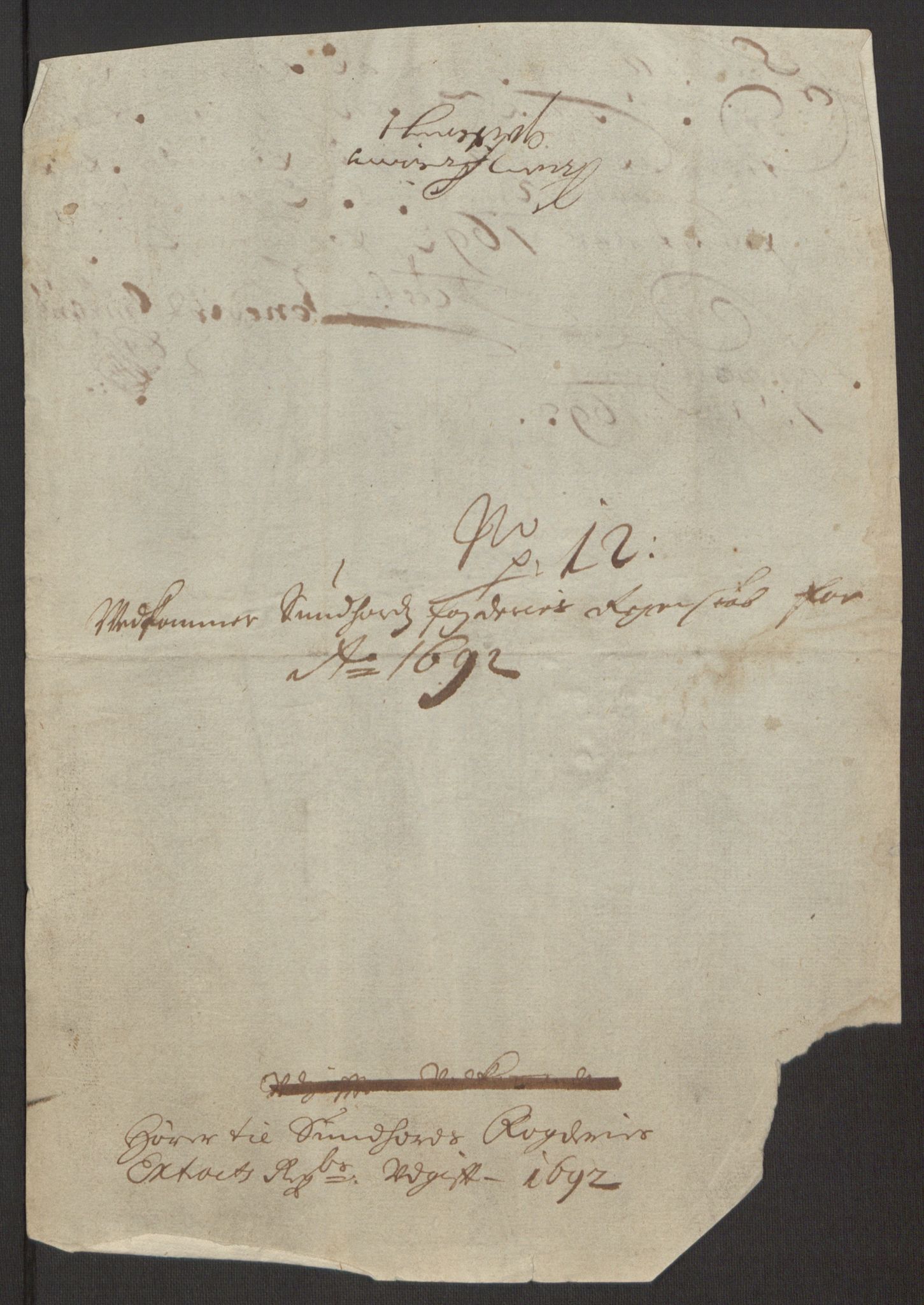 Rentekammeret inntil 1814, Reviderte regnskaper, Fogderegnskap, AV/RA-EA-4092/R48/L2973: Fogderegnskap Sunnhordland og Hardanger, 1691-1692, p. 464