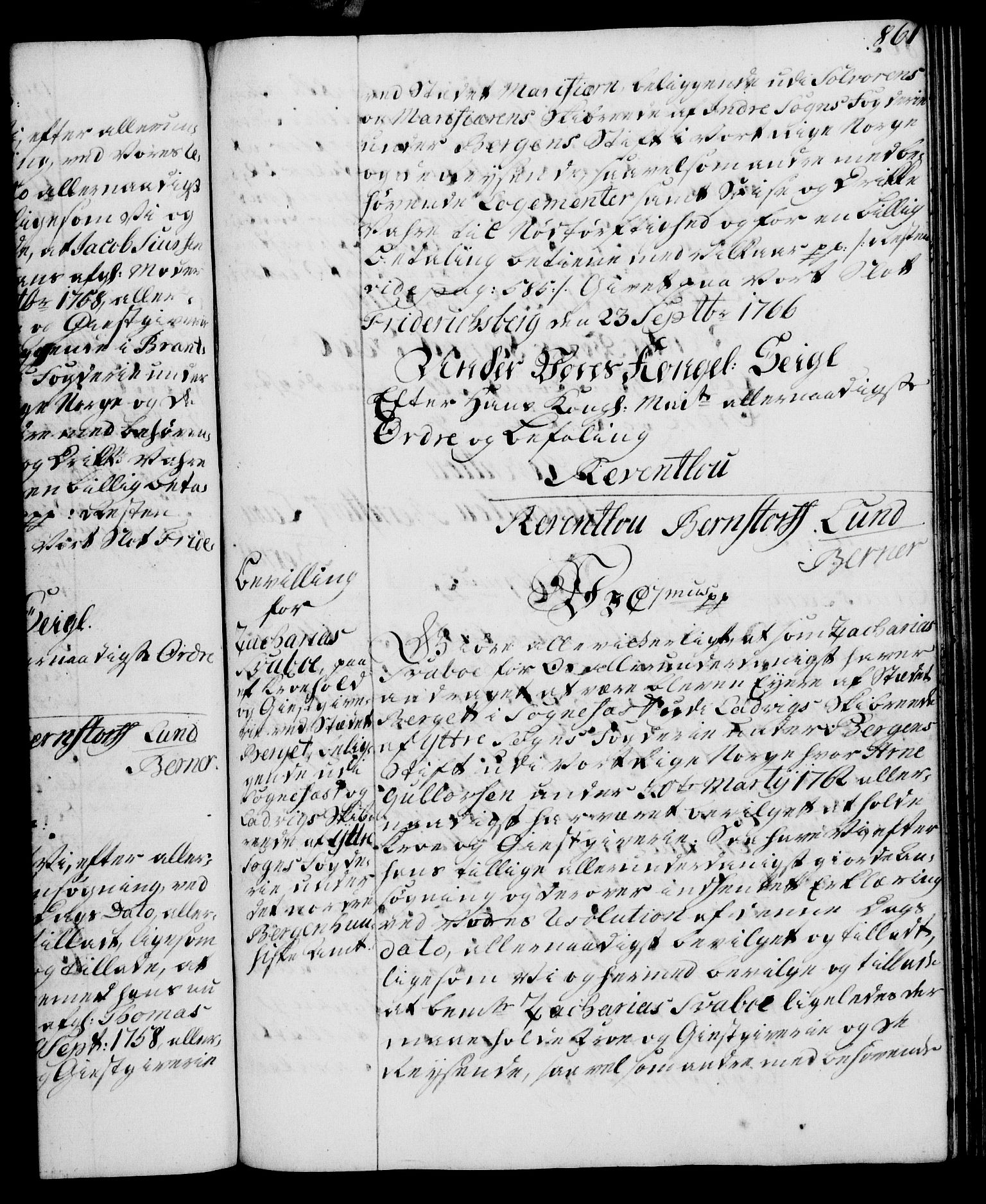 Rentekammeret, Kammerkanselliet, AV/RA-EA-3111/G/Gg/Gga/L0007: Norsk ekspedisjonsprotokoll med register (merket RK 53.7), 1759-1768, p. 861