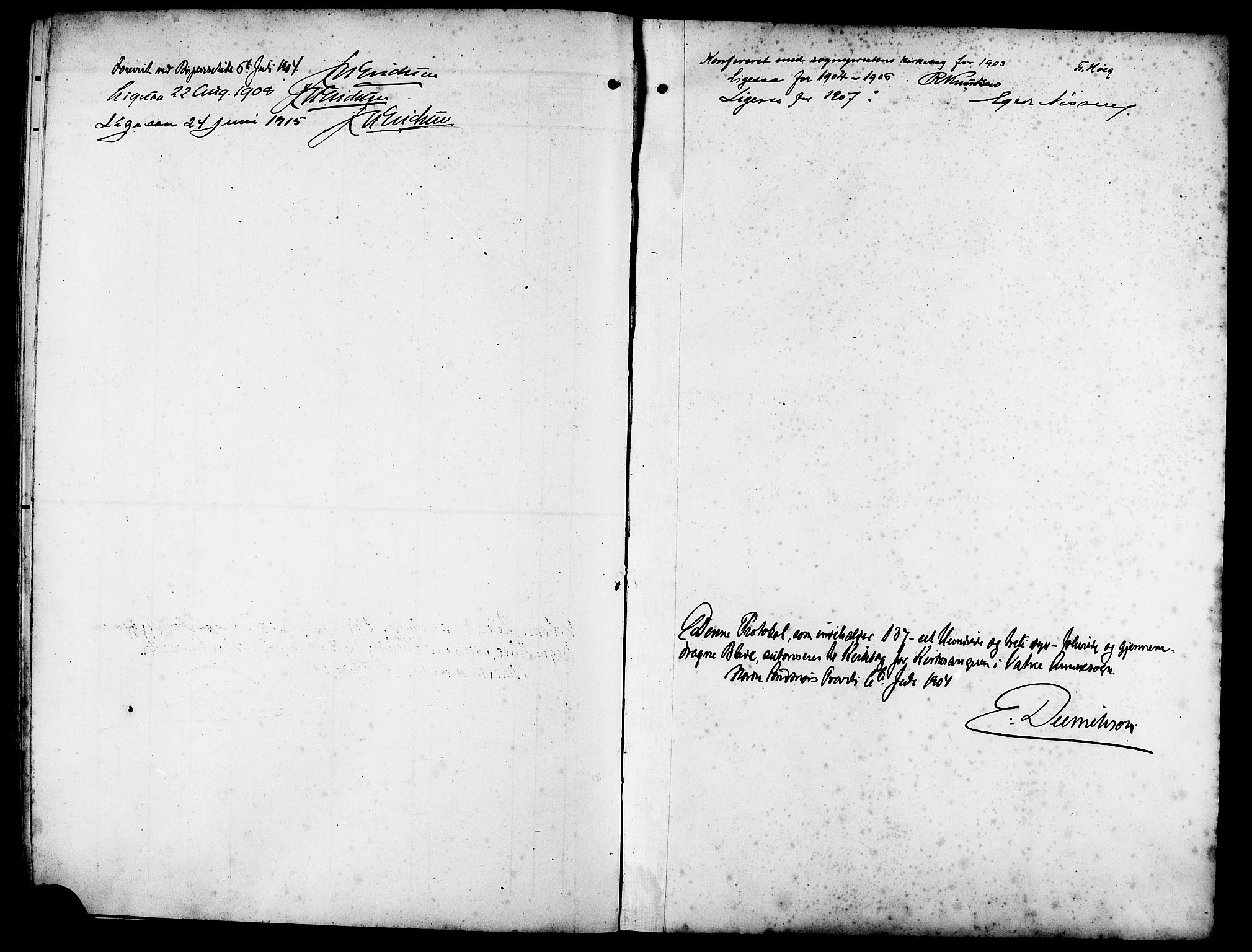 Ministerialprotokoller, klokkerbøker og fødselsregistre - Møre og Romsdal, SAT/A-1454/525/L0377: Parish register (copy) no. 525C03, 1903-1917