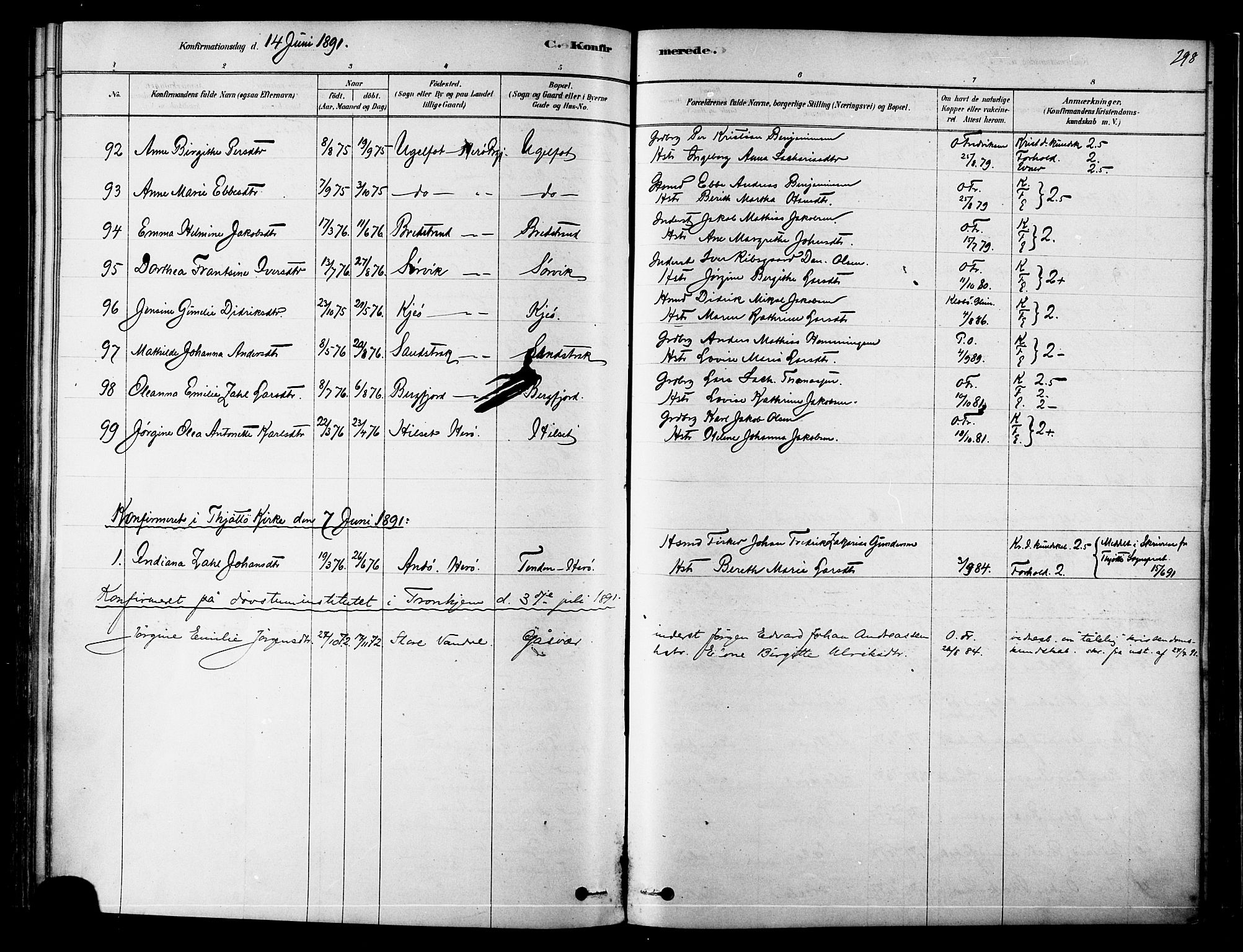 Ministerialprotokoller, klokkerbøker og fødselsregistre - Nordland, SAT/A-1459/834/L0507: Parish register (official) no. 834A05, 1878-1892, p. 298