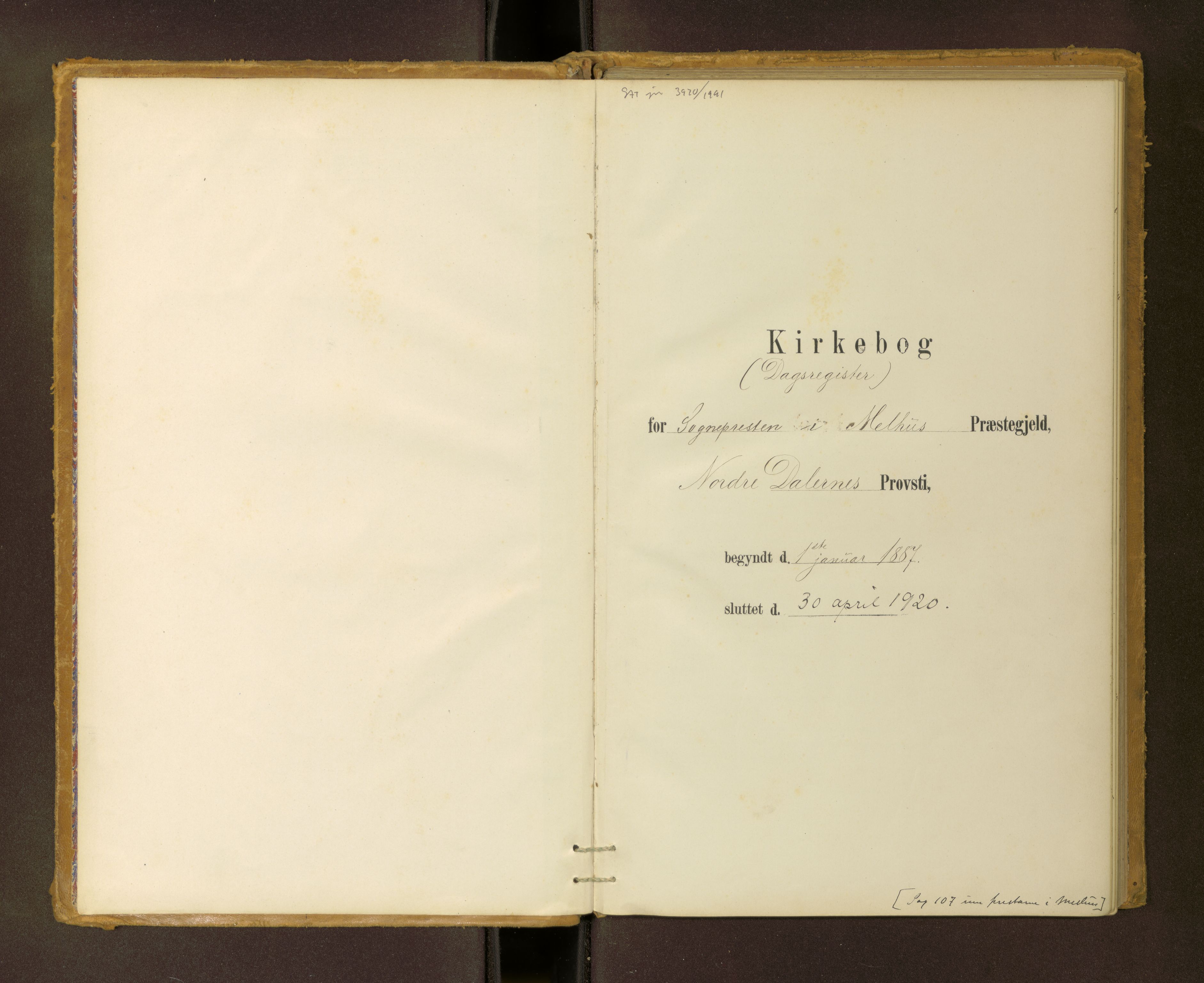Ministerialprotokoller, klokkerbøker og fødselsregistre - Sør-Trøndelag, AV/SAT-A-1456/691/L1080: Diary records no. 691---, 1887-1920