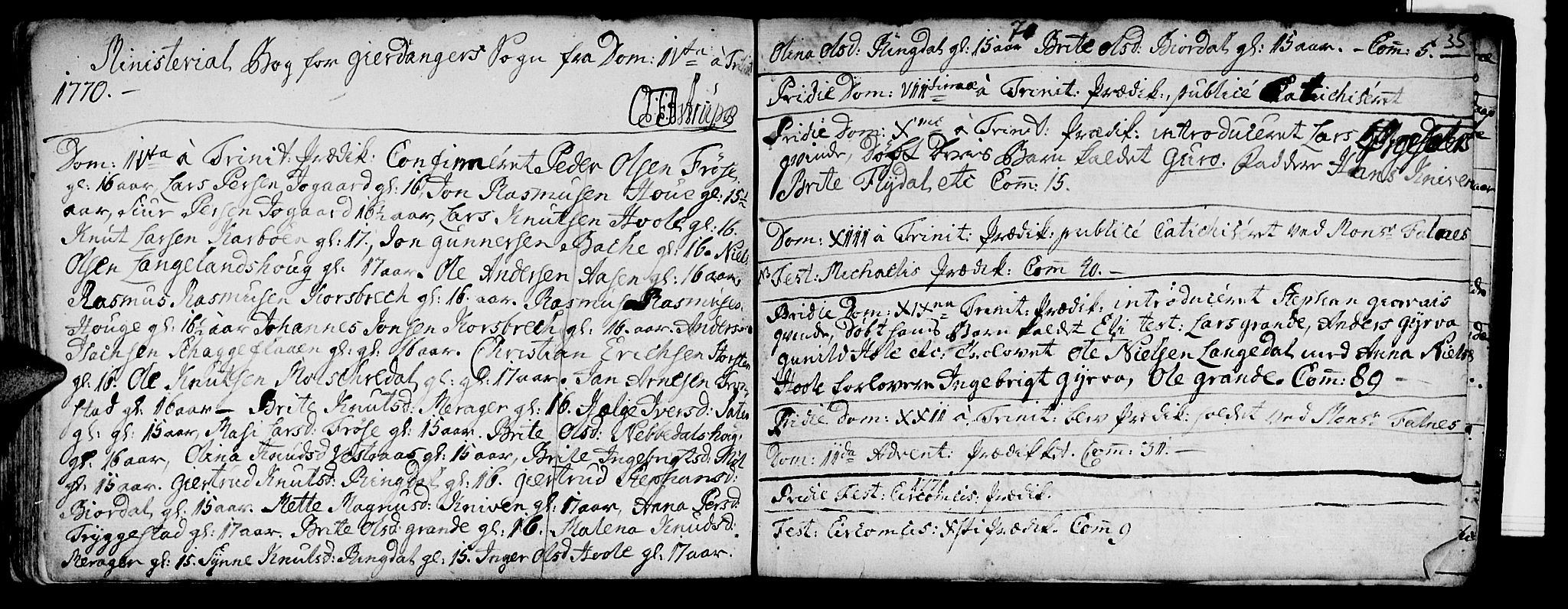 Ministerialprotokoller, klokkerbøker og fødselsregistre - Møre og Romsdal, AV/SAT-A-1454/519/L0244: Parish register (official) no. 519A03, 1769-1773, p. 35