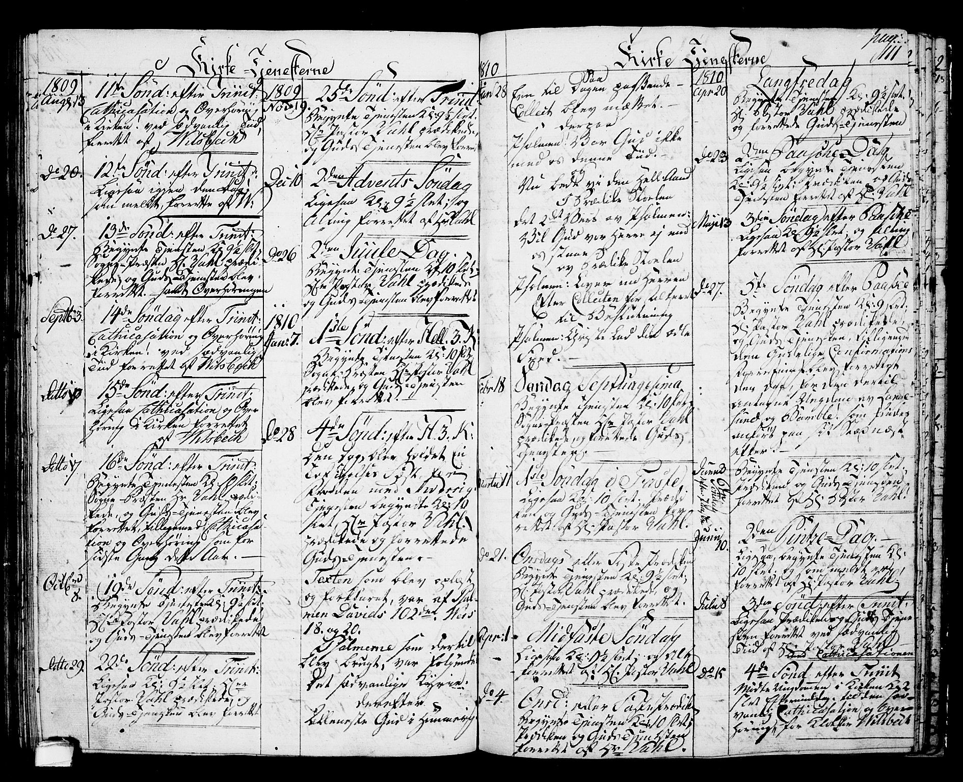 Langesund kirkebøker, SAKO/A-280/G/Ga/L0002: Parish register (copy) no. 2, 1801-1815, p. 111