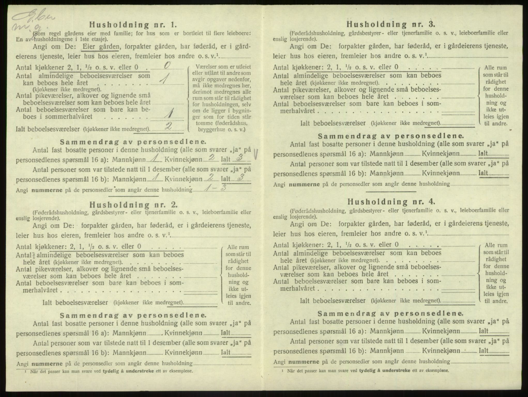 SAB, 1920 census for Fjaler, 1920, p. 564