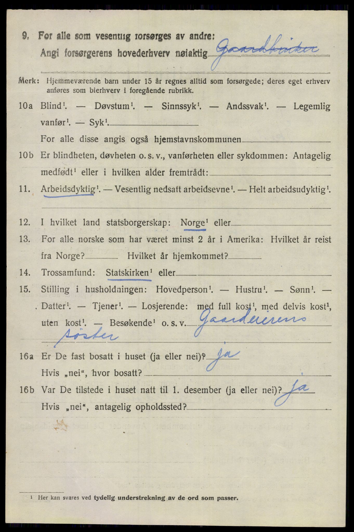 SAO, 1920 census for Skedsmo, 1920, p. 3588