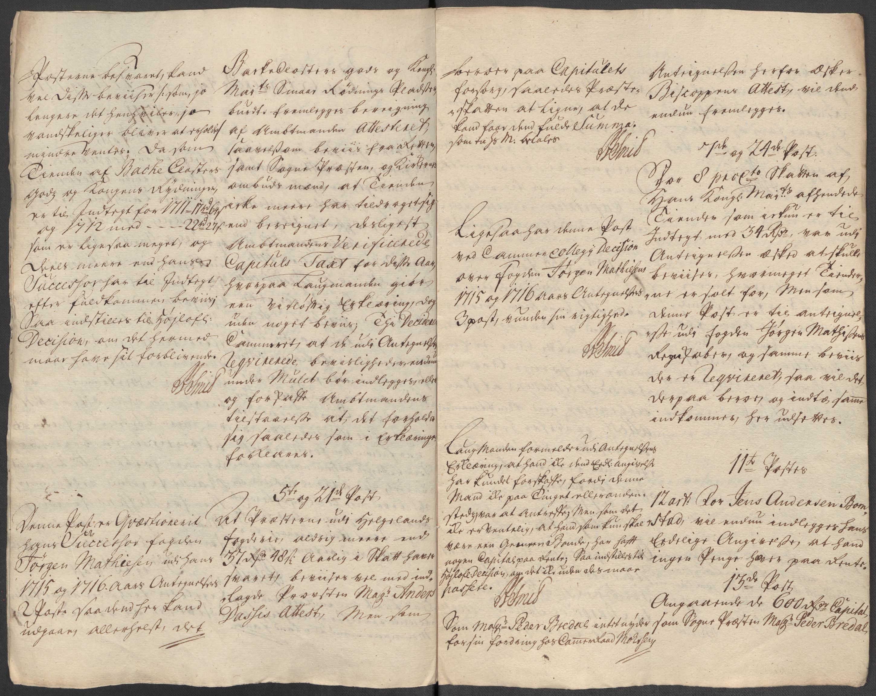 Rentekammeret inntil 1814, Reviderte regnskaper, Fogderegnskap, AV/RA-EA-4092/R65/L4513: Fogderegnskap Helgeland, 1714-1715, p. 463