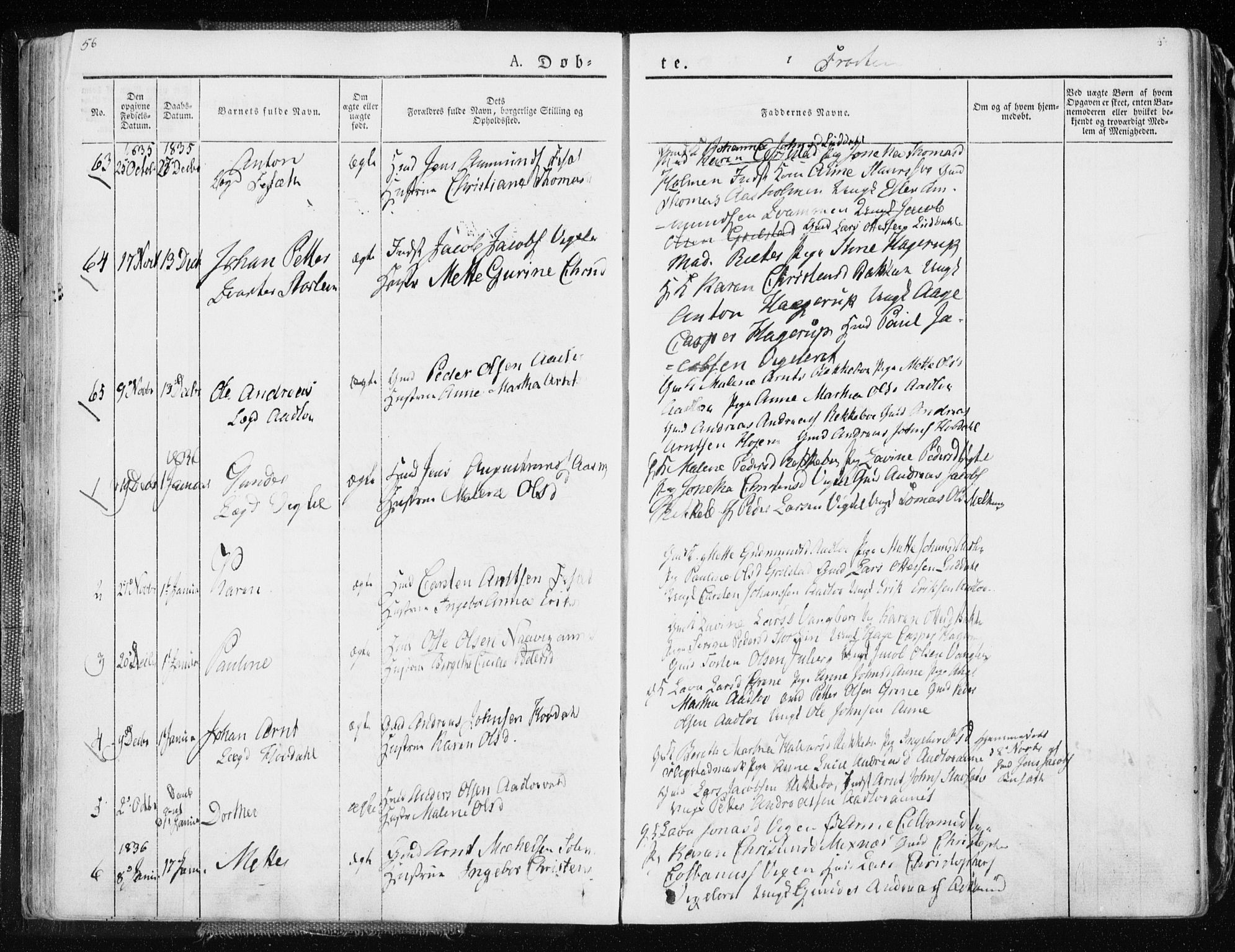 Ministerialprotokoller, klokkerbøker og fødselsregistre - Nord-Trøndelag, AV/SAT-A-1458/713/L0114: Parish register (official) no. 713A05, 1827-1839, p. 56