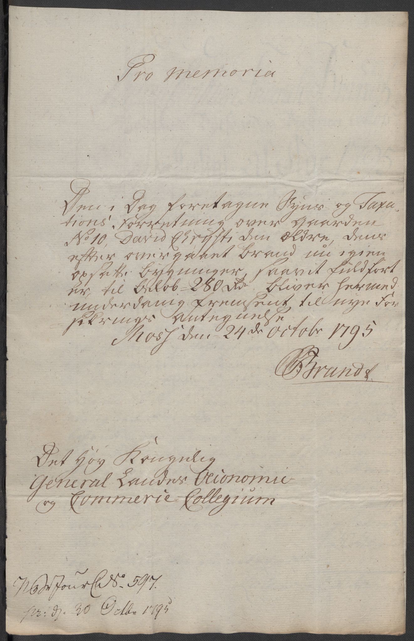 Kommersekollegiet, Brannforsikringskontoret 1767-1814, AV/RA-EA-5458/F/Fa/L0040/0006: Moss / Dokumenter, 1767-1807, p. 118