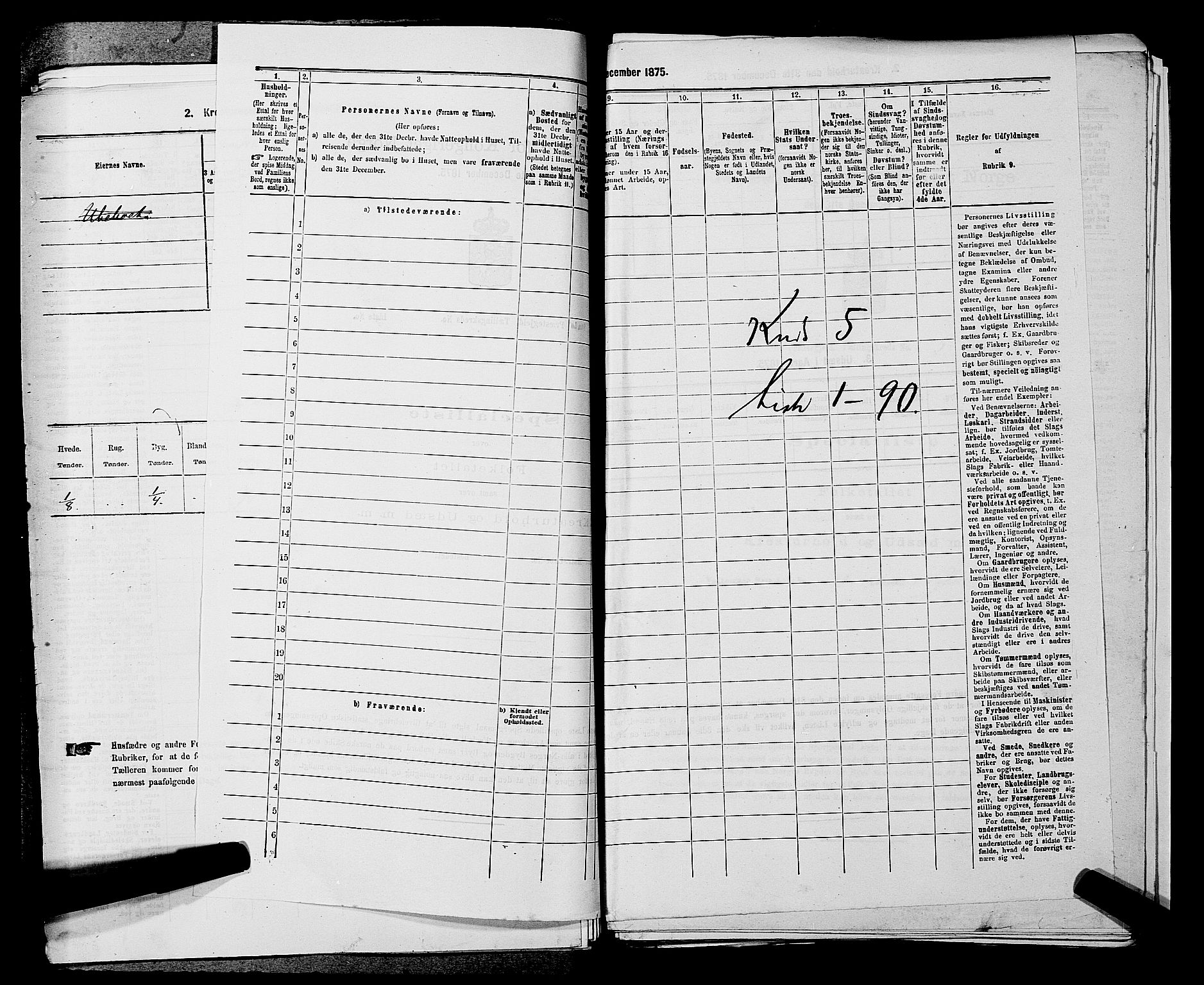 SAKO, 1875 census for 0821P Bø, 1875, p. 597