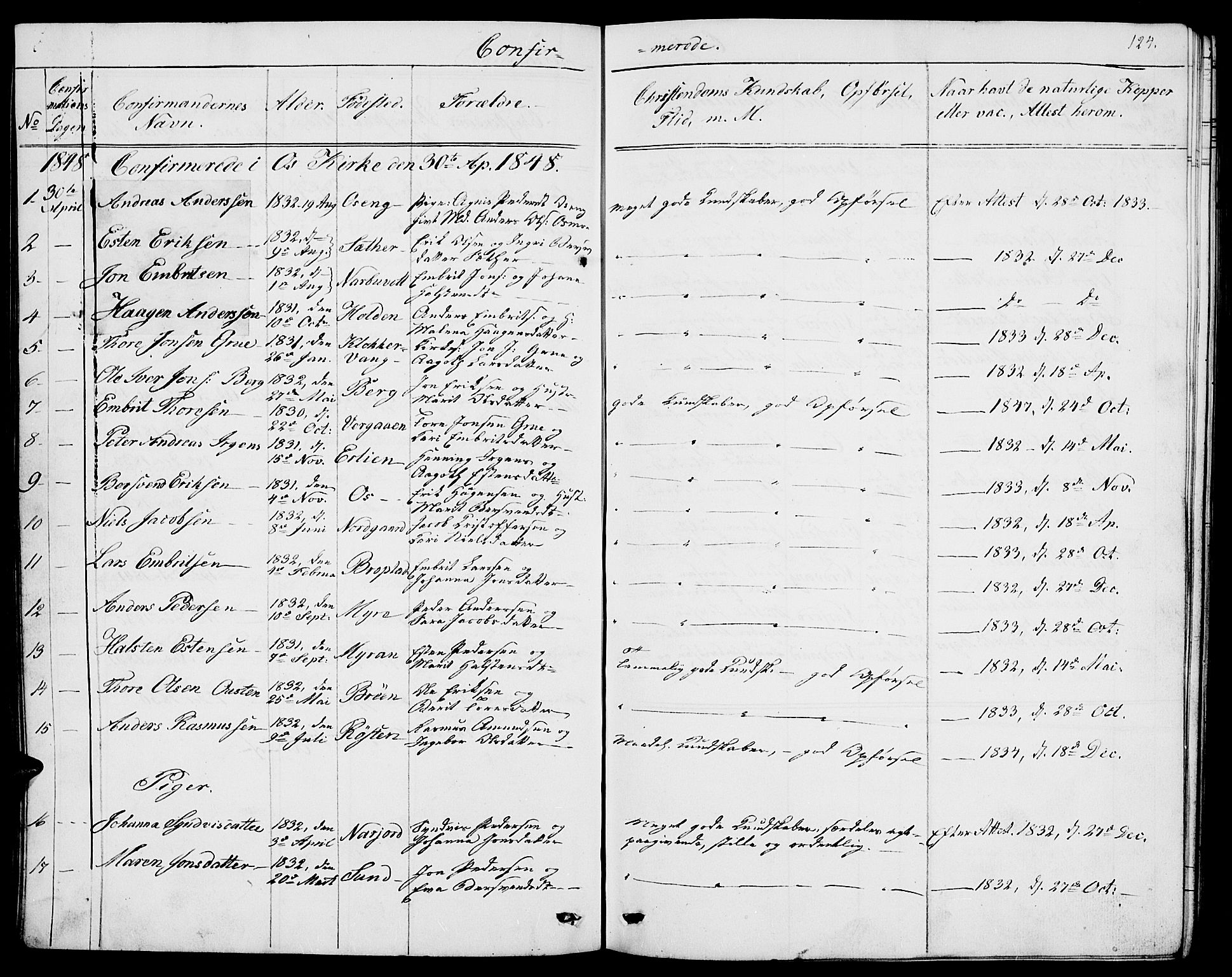 Tolga prestekontor, AV/SAH-PREST-062/L/L0004: Parish register (copy) no. 4, 1845-1887, p. 124