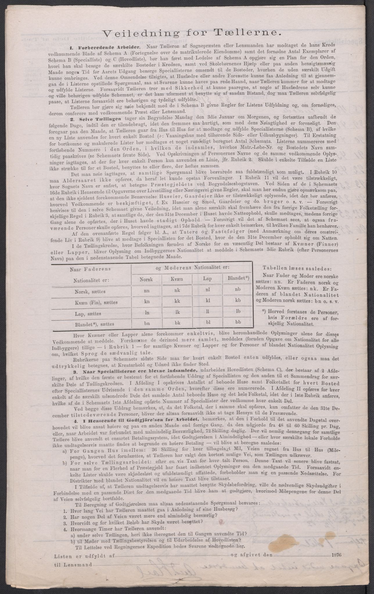 RA, 1875 census for 0238P Nannestad, 1875, p. 16