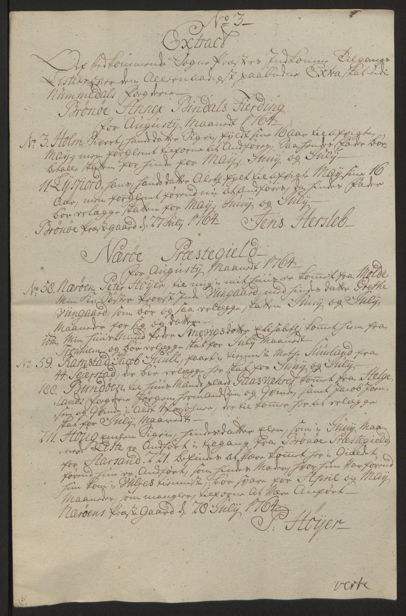 Rentekammeret inntil 1814, Reviderte regnskaper, Fogderegnskap, AV/RA-EA-4092/R64/L4502: Ekstraskatten Namdal, 1762-1772, p. 156