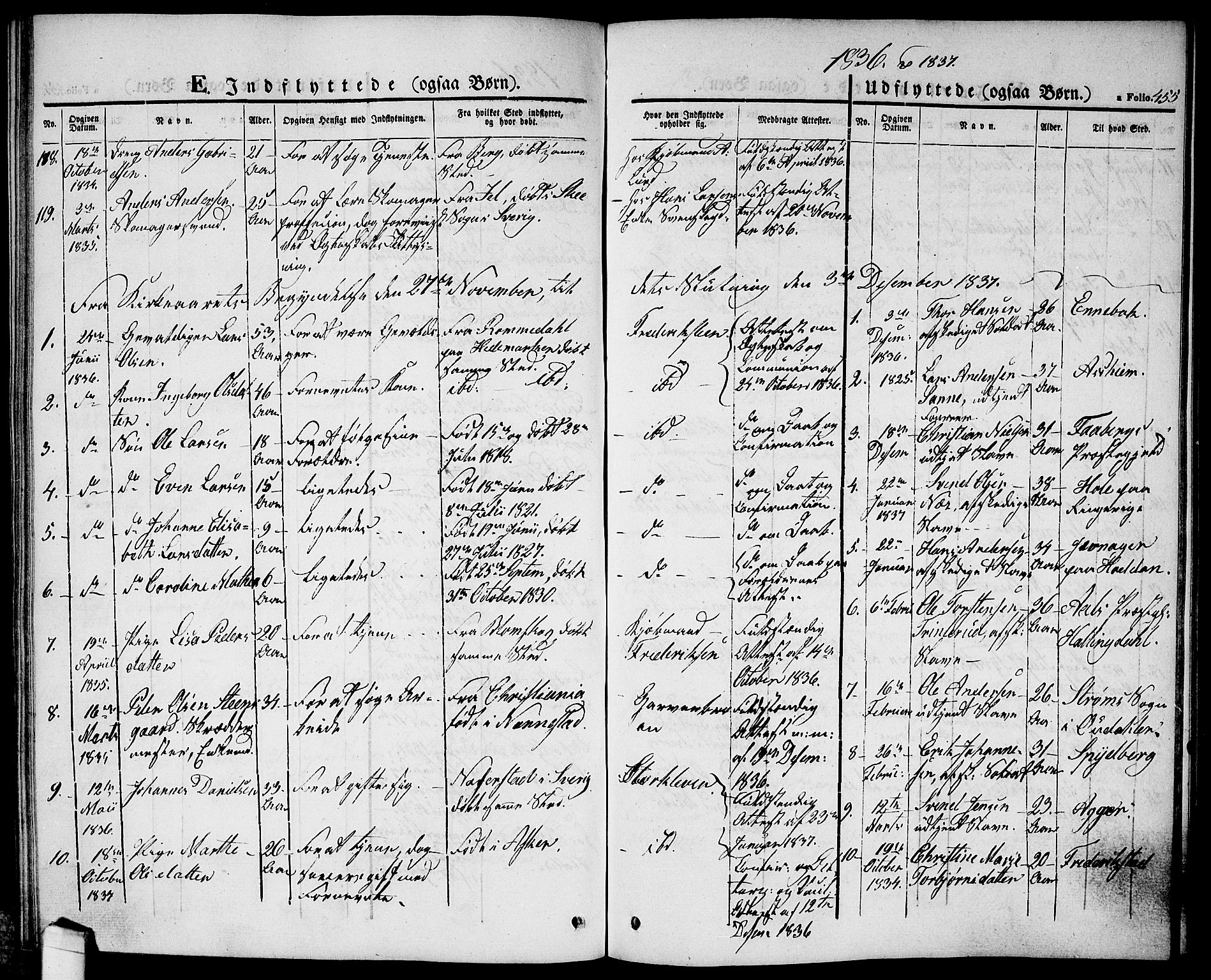 Halden prestekontor Kirkebøker, AV/SAO-A-10909/G/Ga/L0003: Parish register (copy) no. 3, 1834-1844, p. 455