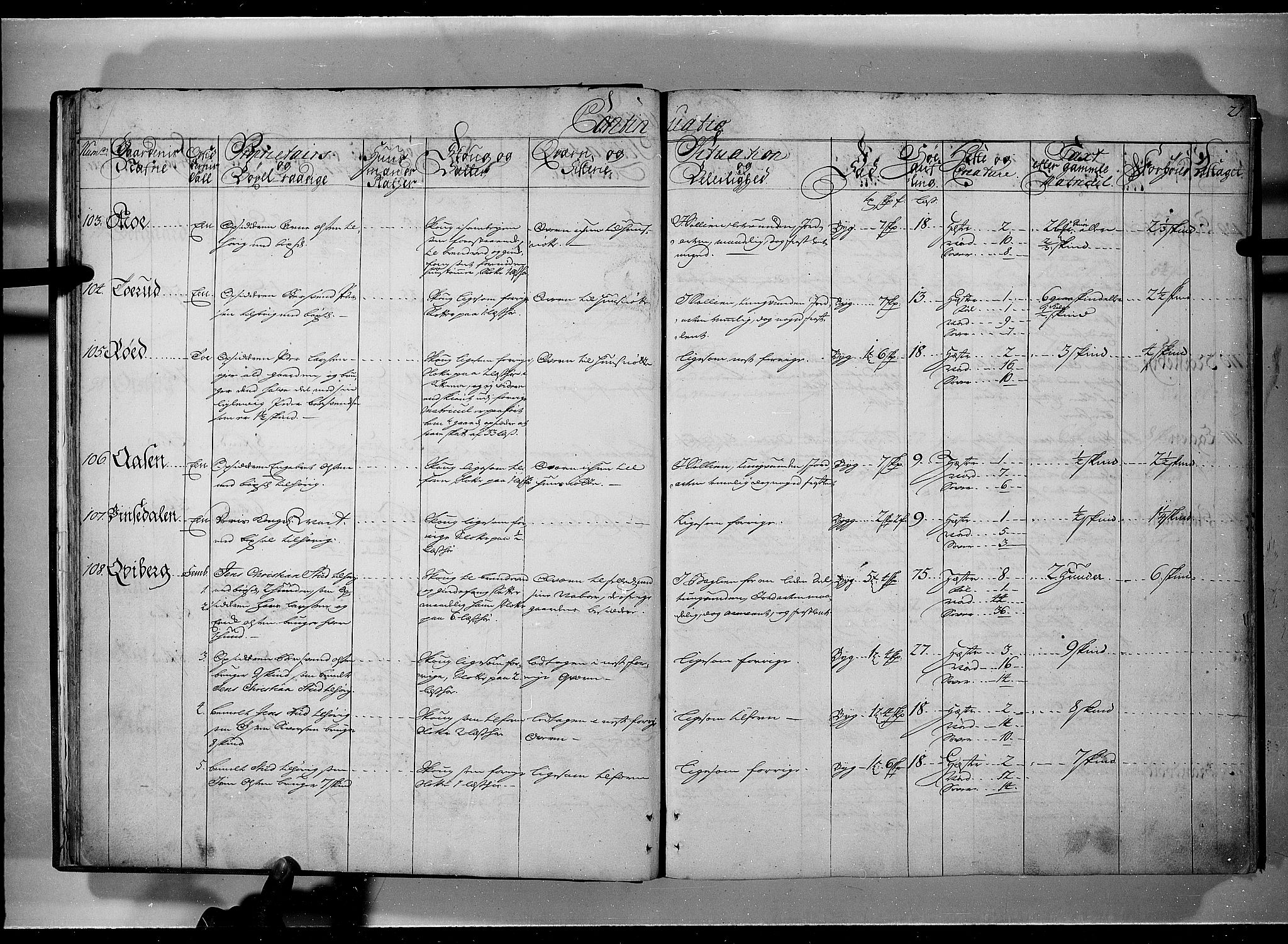 Rentekammeret inntil 1814, Realistisk ordnet avdeling, RA/EA-4070/N/Nb/Nbf/L0101: Solør, Østerdalen og Odal eksaminasjonsprotokoll, 1723, p. 20b-21a