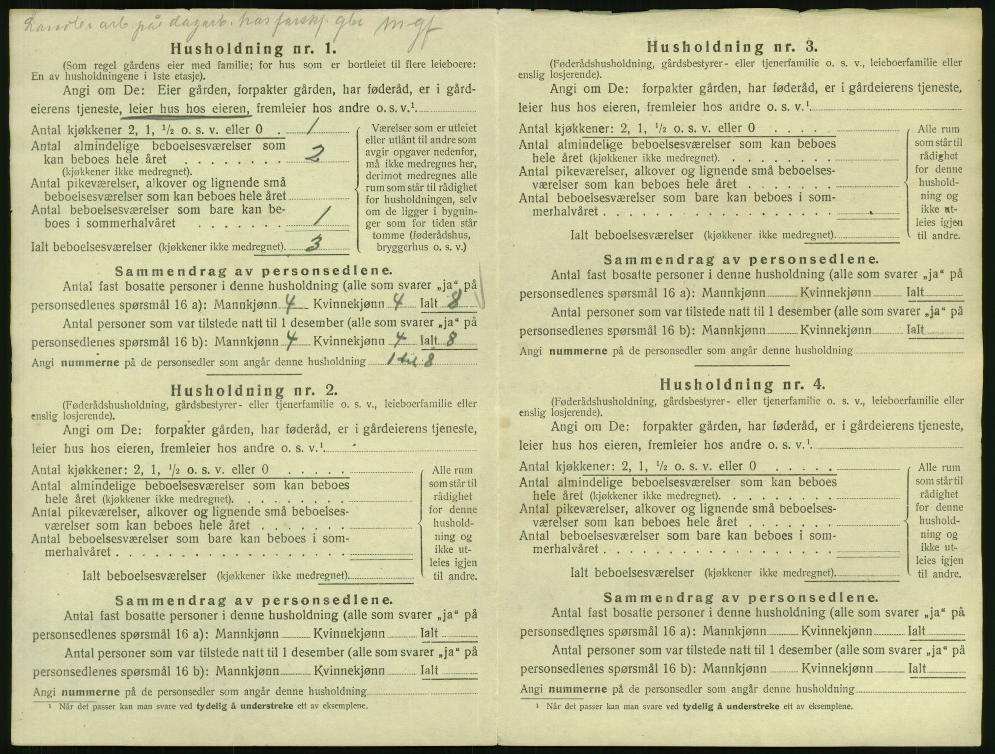 SAST, 1920 census for Håland, 1920, p. 1714