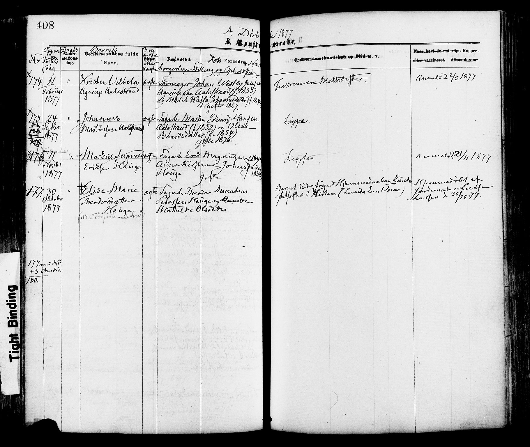 Onsøy prestekontor Kirkebøker, AV/SAO-A-10914/F/Fa/L0004: Parish register (official) no. I 4, 1861-1877, p. 408