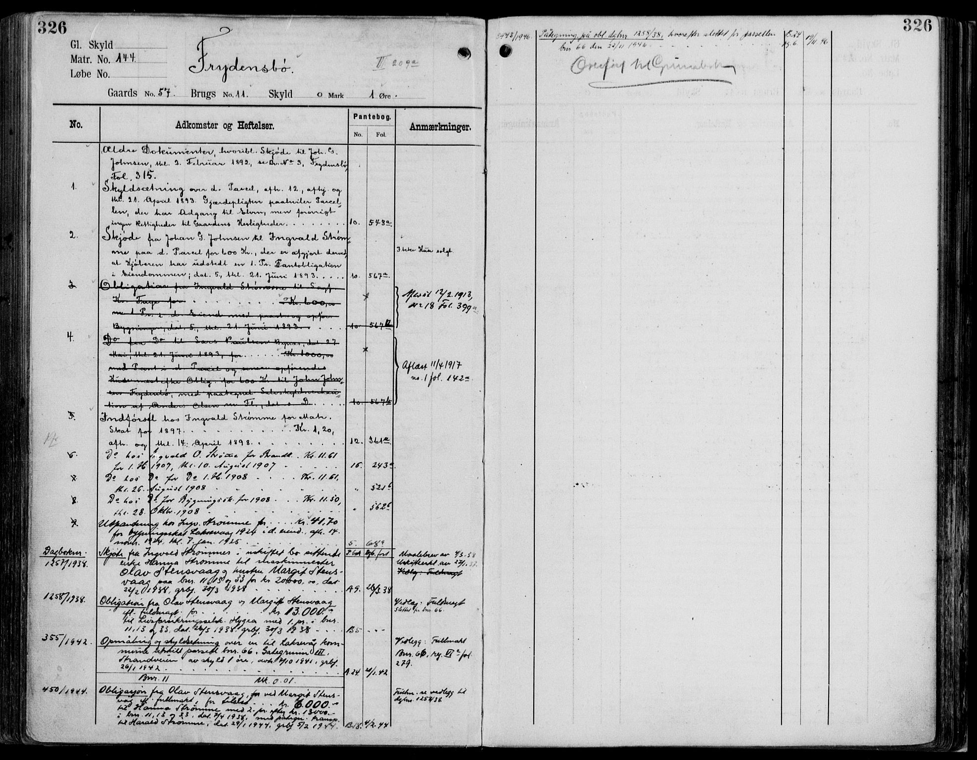 Midhordland sorenskriveri, AV/SAB-A-3001/1/G/Ga/Gab/L0114: Mortgage register no. II.A.b.114, p. 326