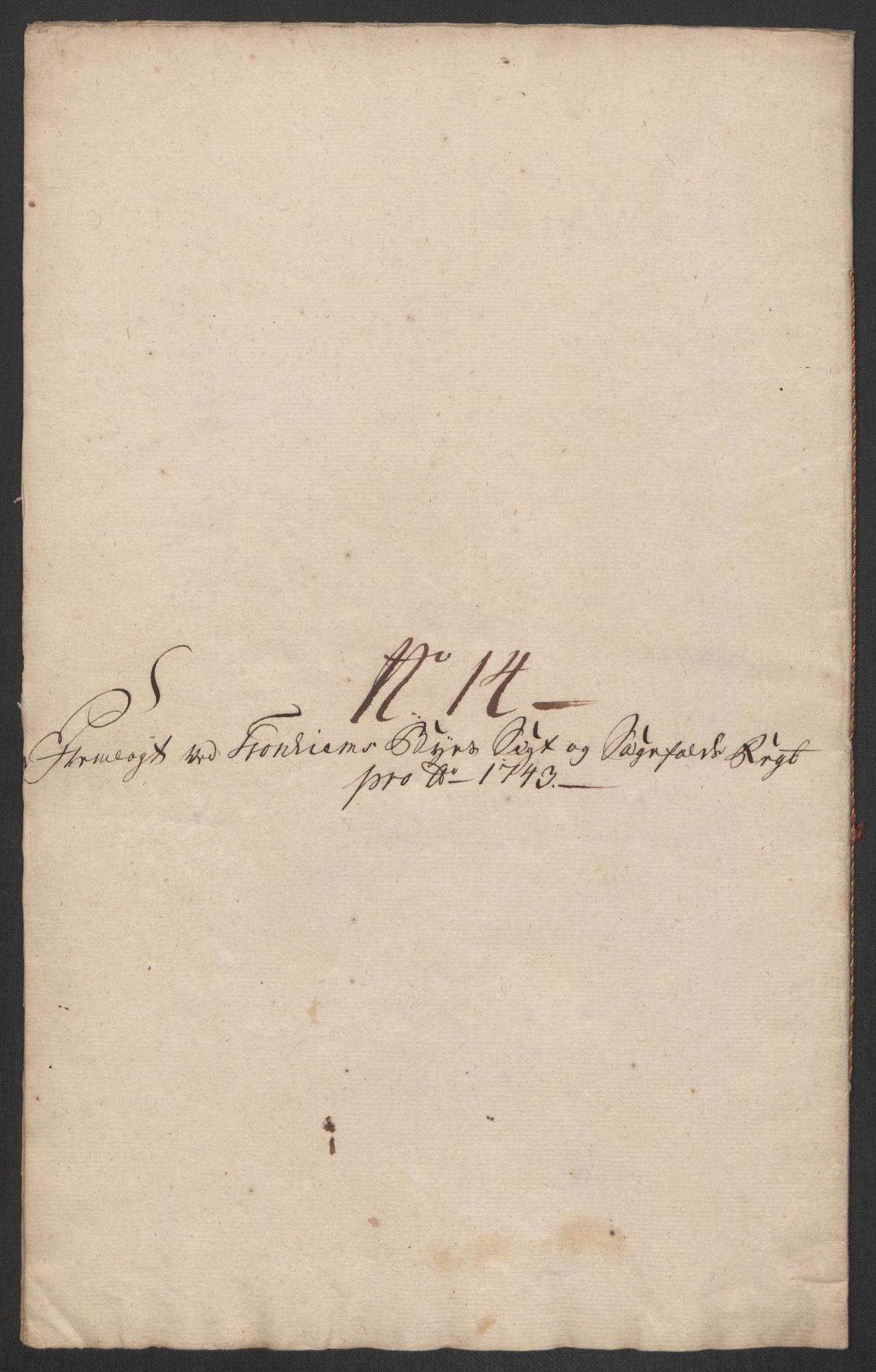 Rentekammeret inntil 1814, Reviderte regnskaper, Byregnskaper, AV/RA-EA-4066/R/Rs/L0541: [S22] Sikt og sakefall, 1743-1746, p. 39