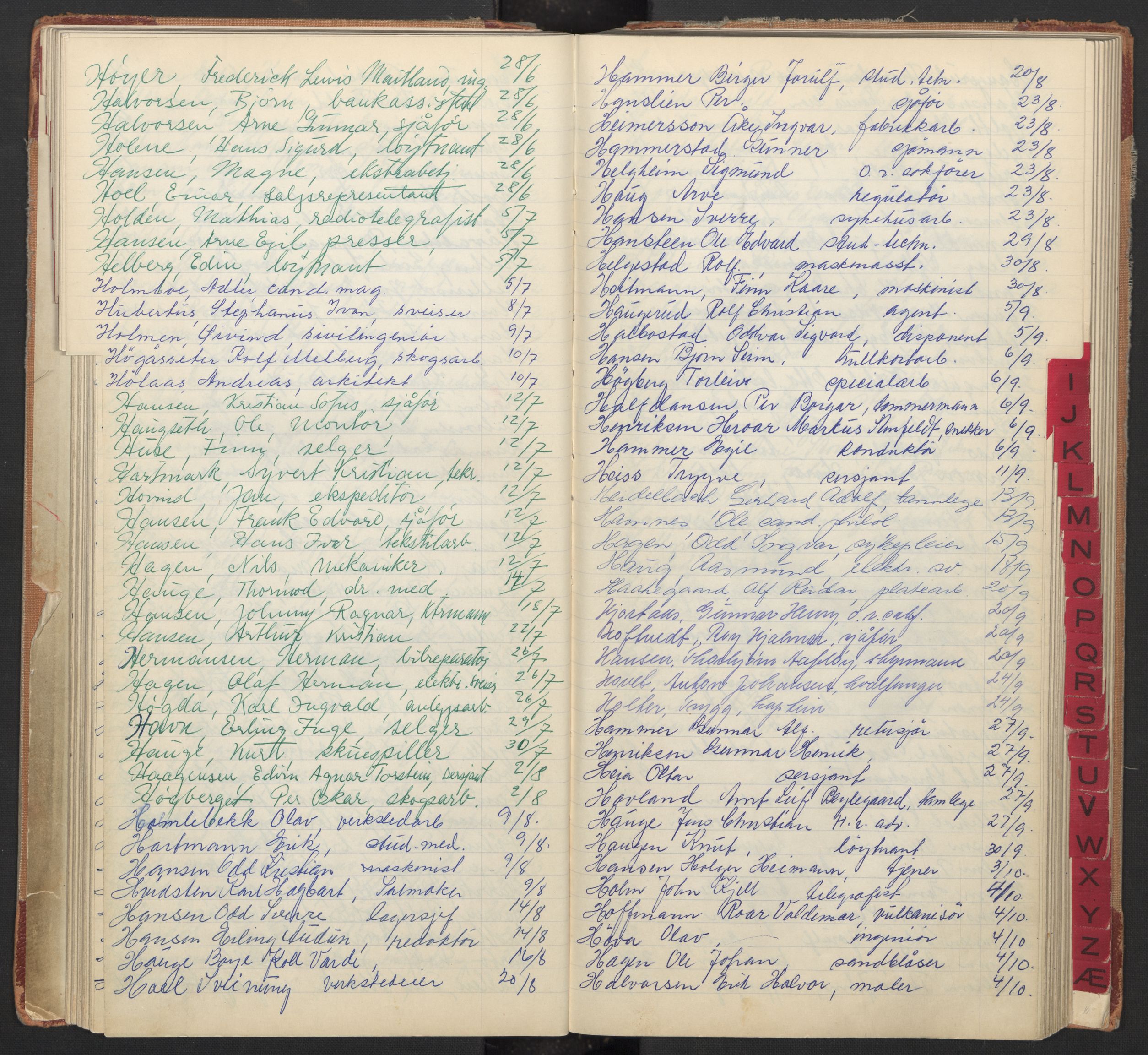 Oslo byfogd avd. I, AV/SAO-A-10220/L/La/L0009: Vigselsregister, 1955-1958, p. 59