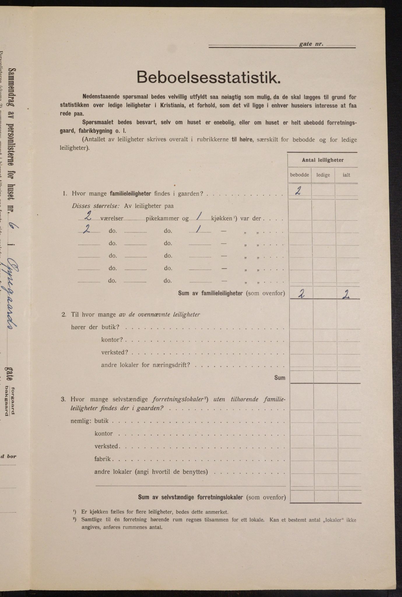 OBA, Municipal Census 1913 for Kristiania, 1913, p. 75862