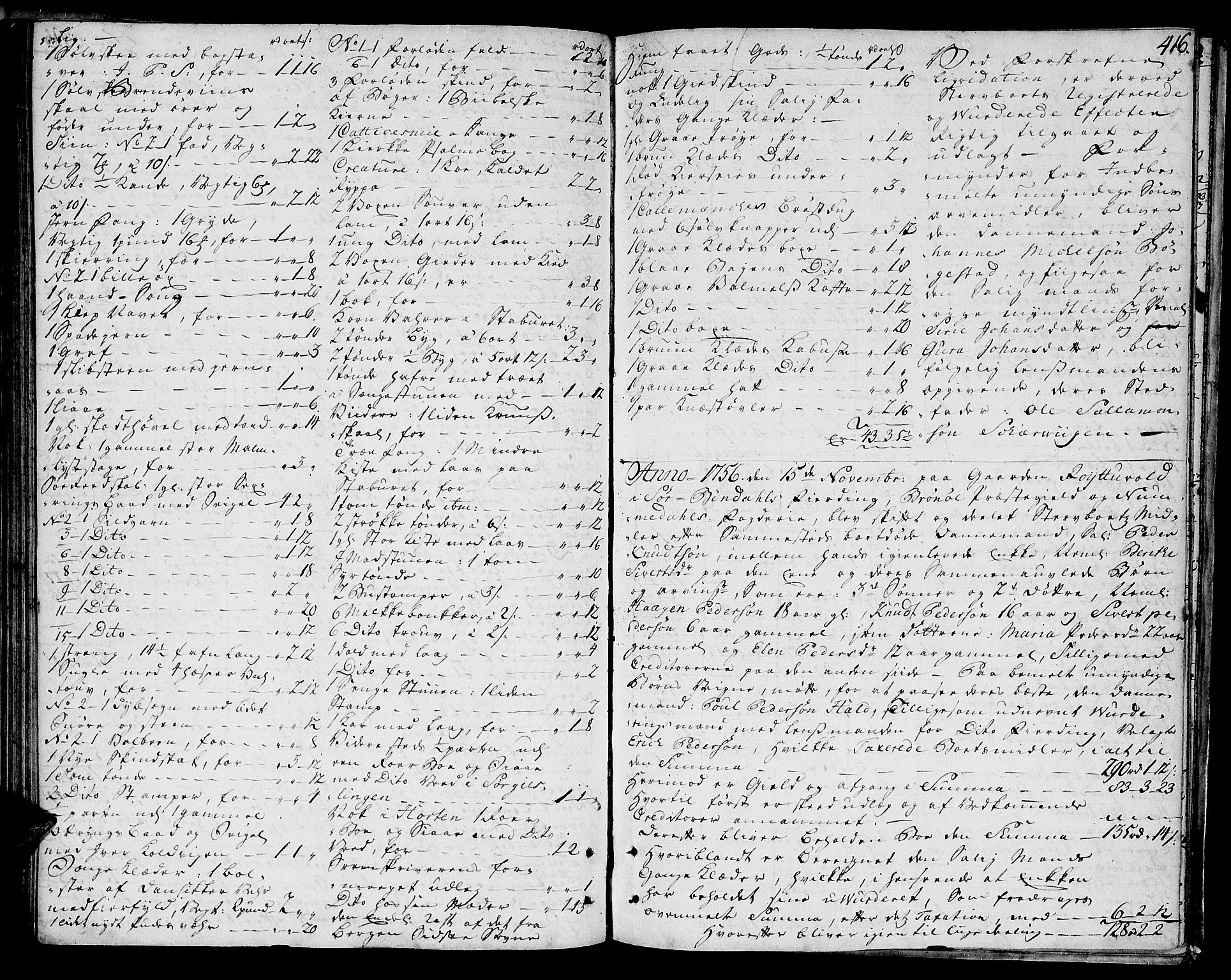Namdal sorenskriveri, AV/SAT-A-4133/1/3/3A/L0007: Skifteprotokoll, 1743-1757, p. 415b-416a