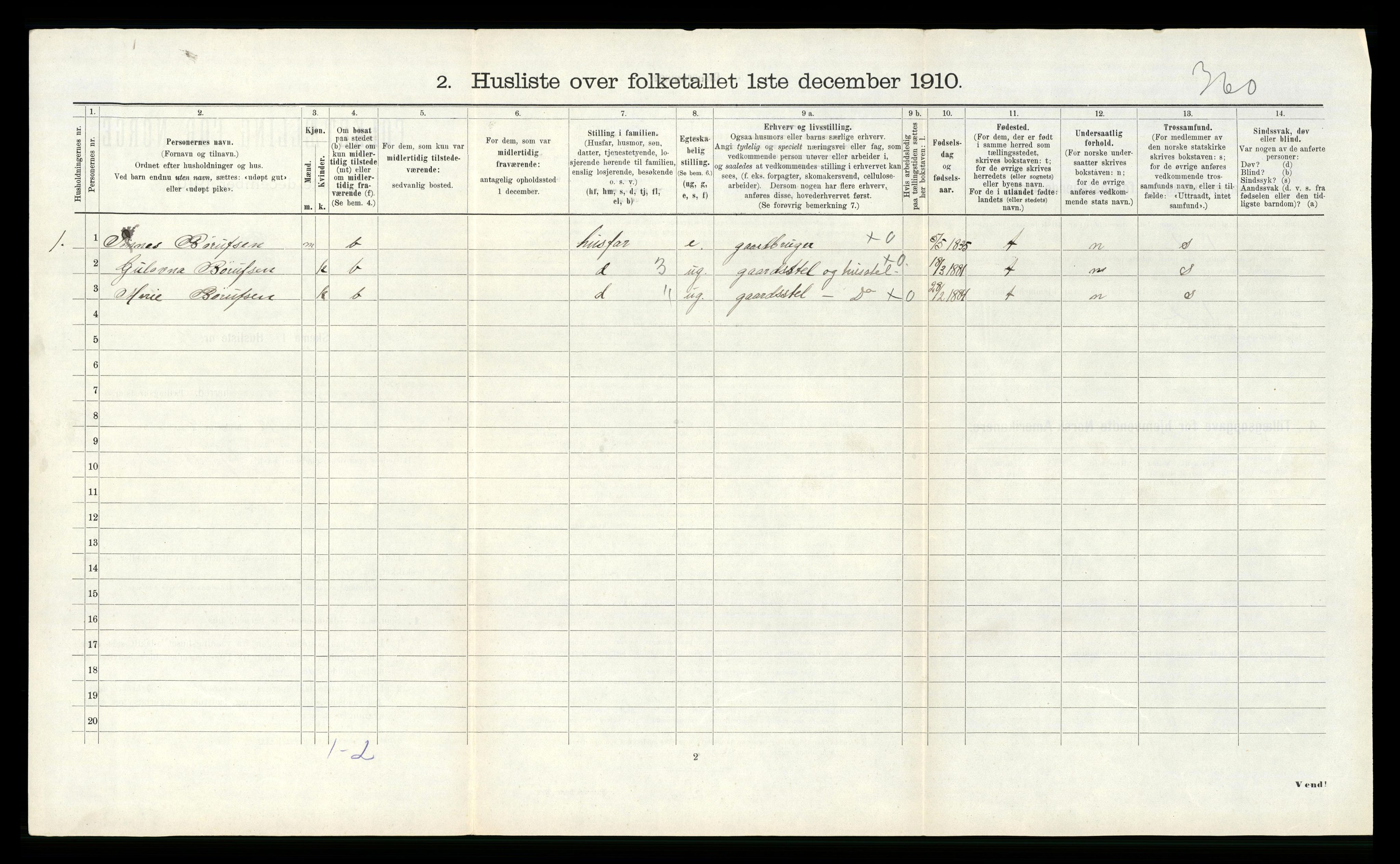 RA, 1910 census for Halse og Harkmark, 1910, p. 719