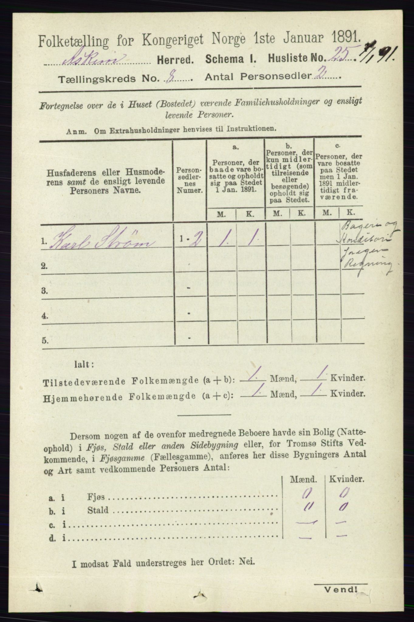 RA, 1891 census for 0124 Askim, 1891, p. 1240