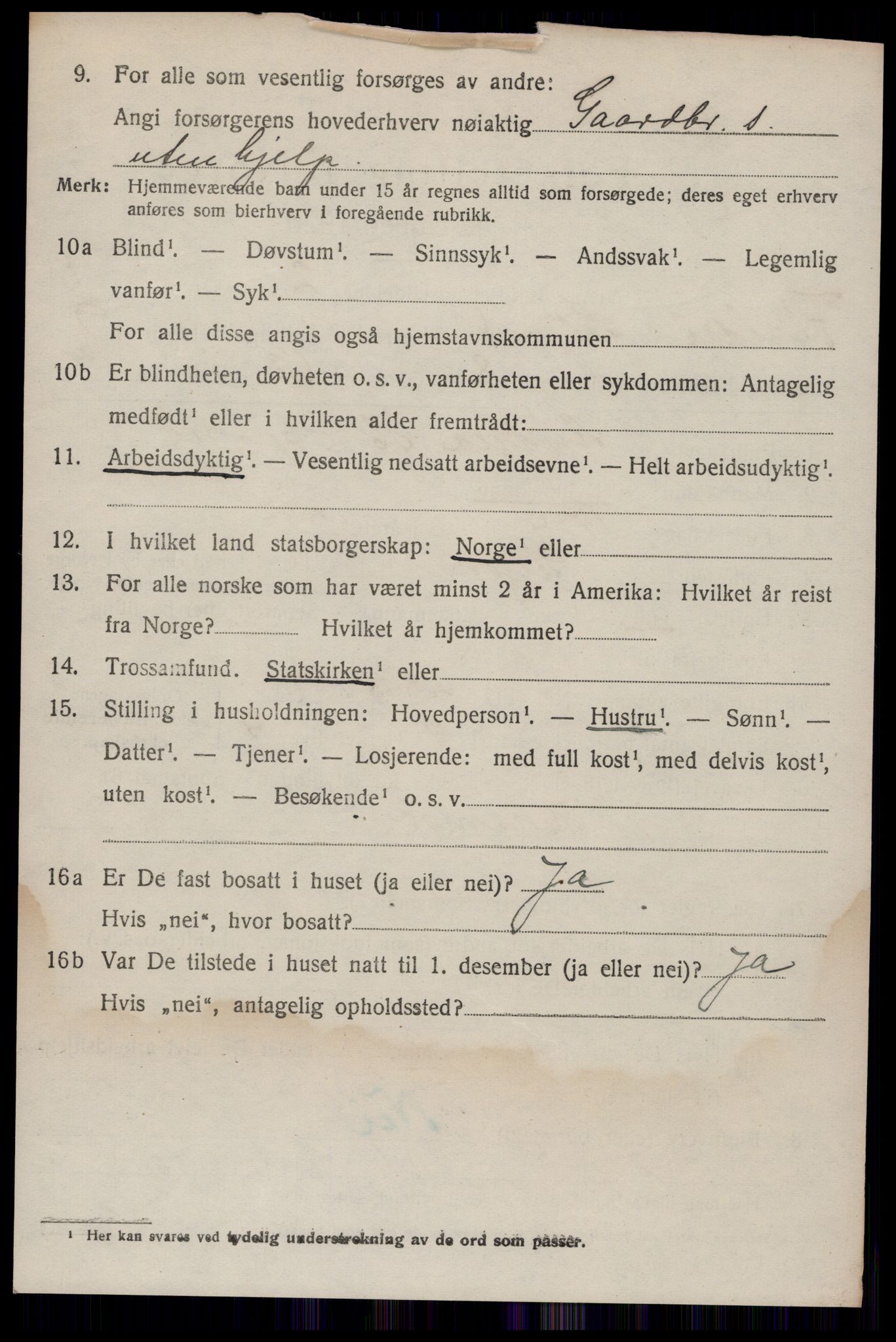 SAKO, 1920 census for Seljord, 1920, p. 4283