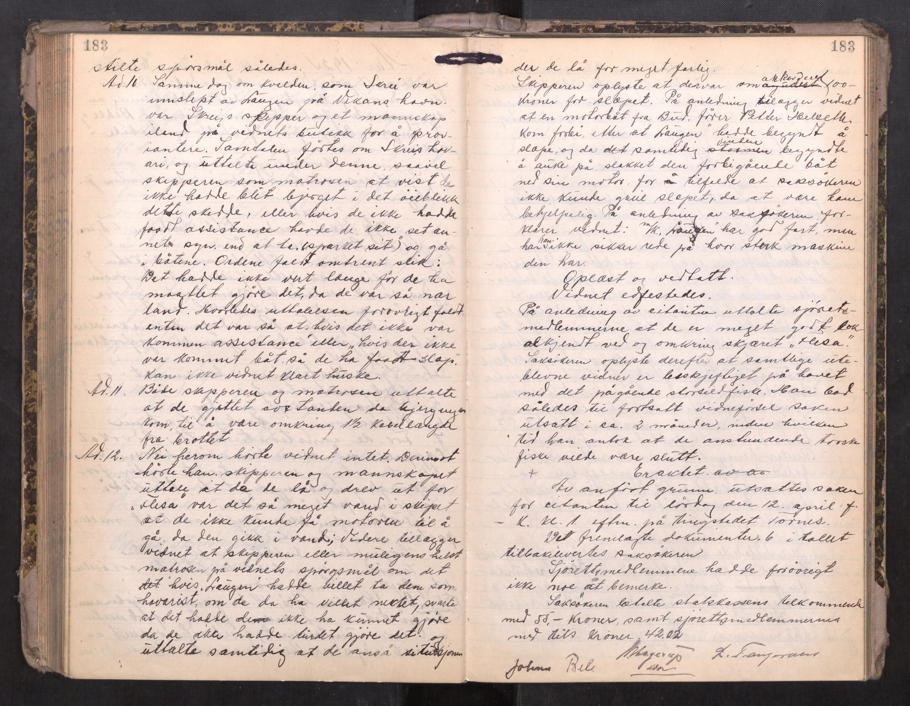 Romsdal sorenskriveri, AV/SAT-A-4149/1/1/1B/L0021: Ekstrarettsprotokoll, 1921-1933, p. 183