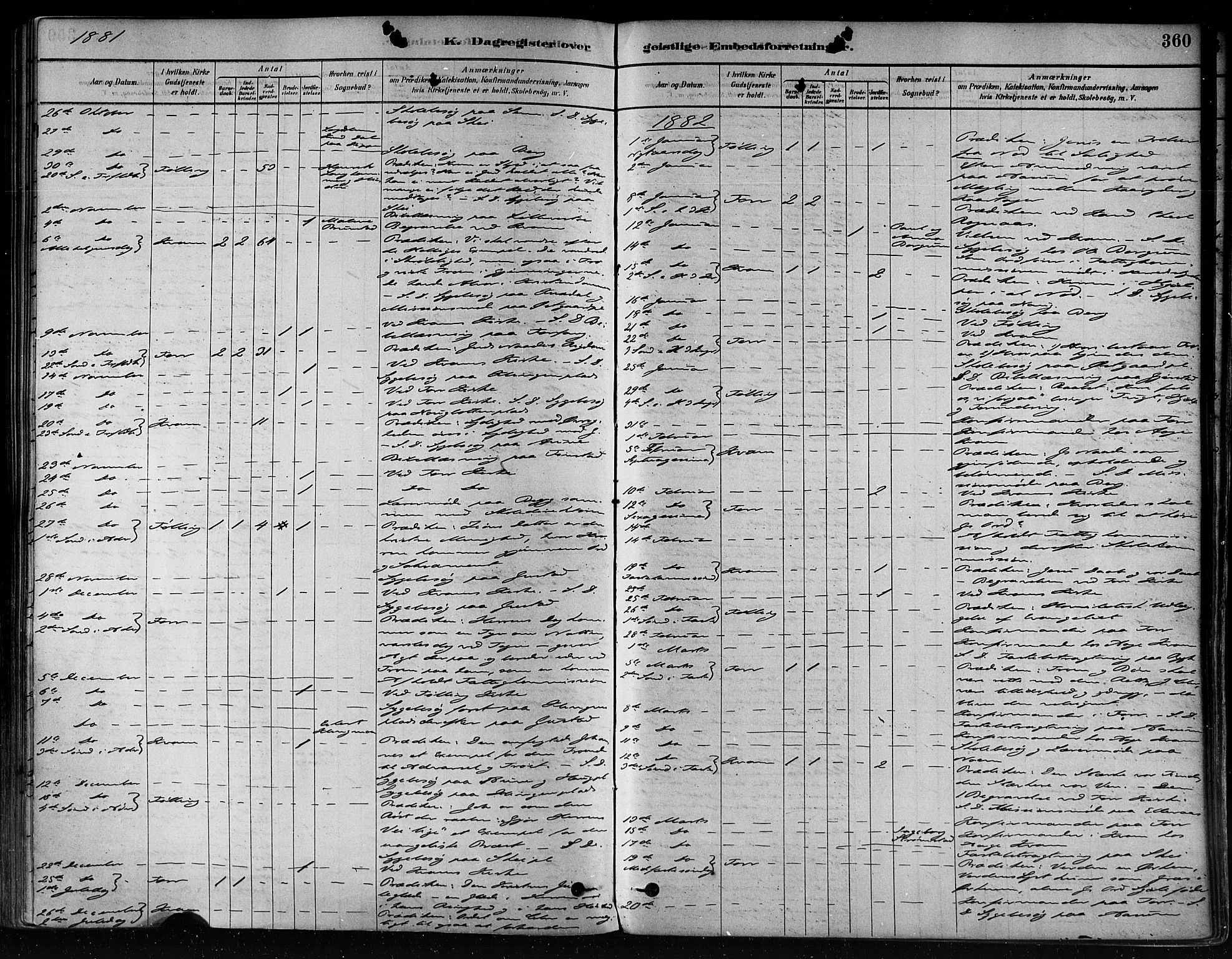 Ministerialprotokoller, klokkerbøker og fødselsregistre - Nord-Trøndelag, AV/SAT-A-1458/746/L0448: Parish register (official) no. 746A07 /1, 1878-1900, p. 360