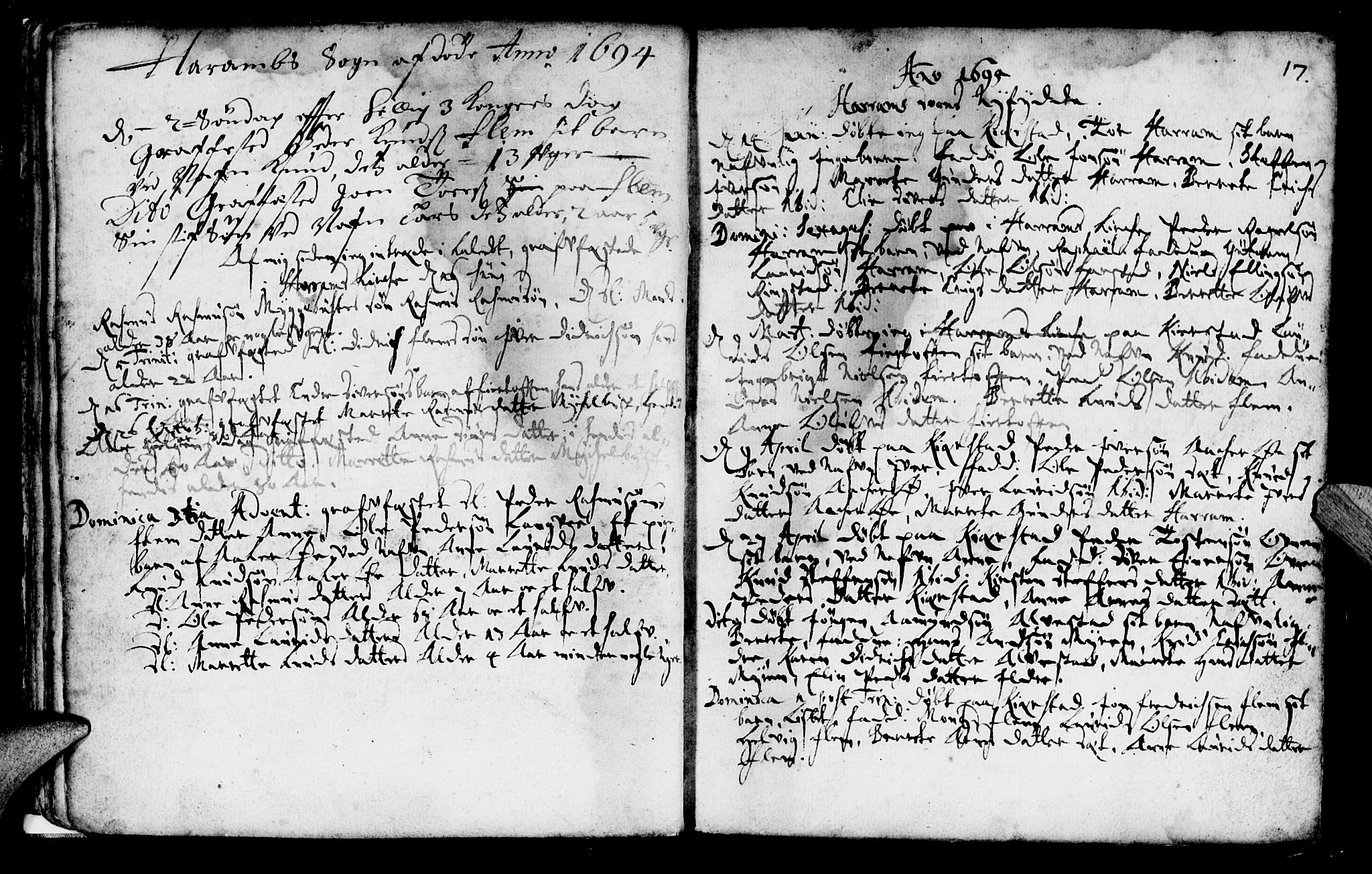 Ministerialprotokoller, klokkerbøker og fødselsregistre - Møre og Romsdal, SAT/A-1454/536/L0491: Parish register (official) no. 536A01 /1, 1689-1737, p. 17