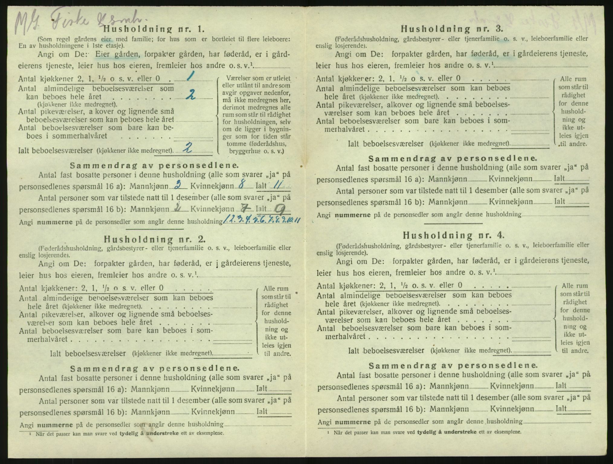 SAKO, 1920 census for Brunlanes, 1920, p. 1736