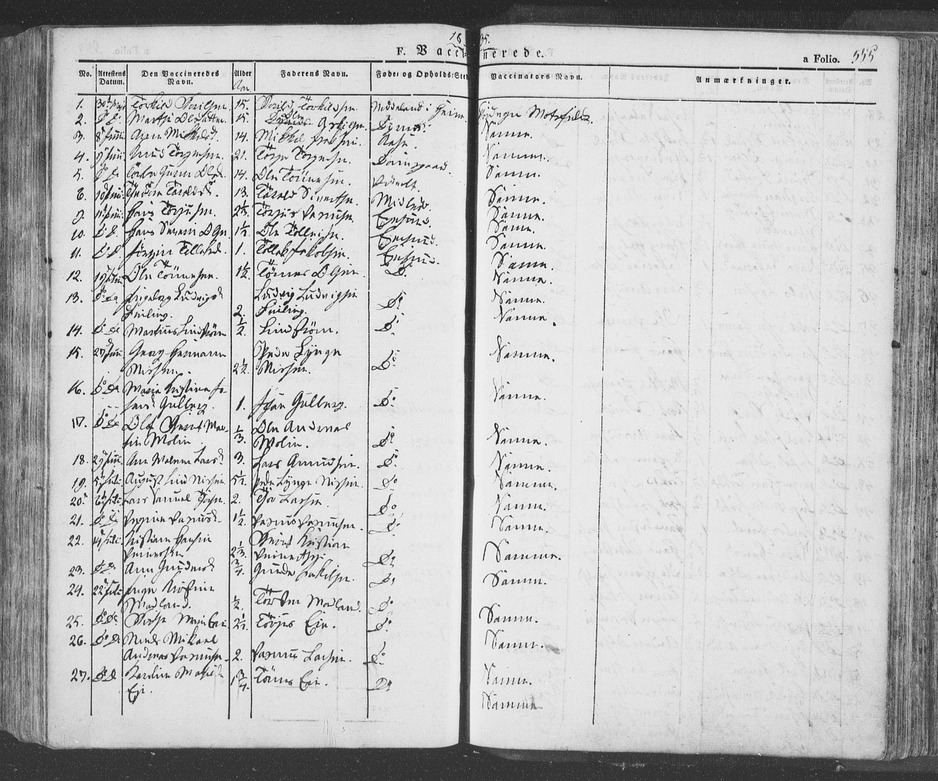 Eigersund sokneprestkontor, AV/SAST-A-101807/S08/L0009: Parish register (official) no. A 9, 1827-1850, p. 555