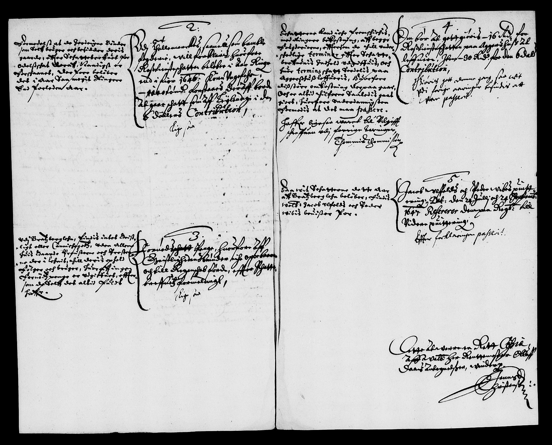 Rentekammeret inntil 1814, Reviderte regnskaper, Lensregnskaper, AV/RA-EA-5023/R/Rb/Rbp/L0034: Bratsberg len, 1647-1649