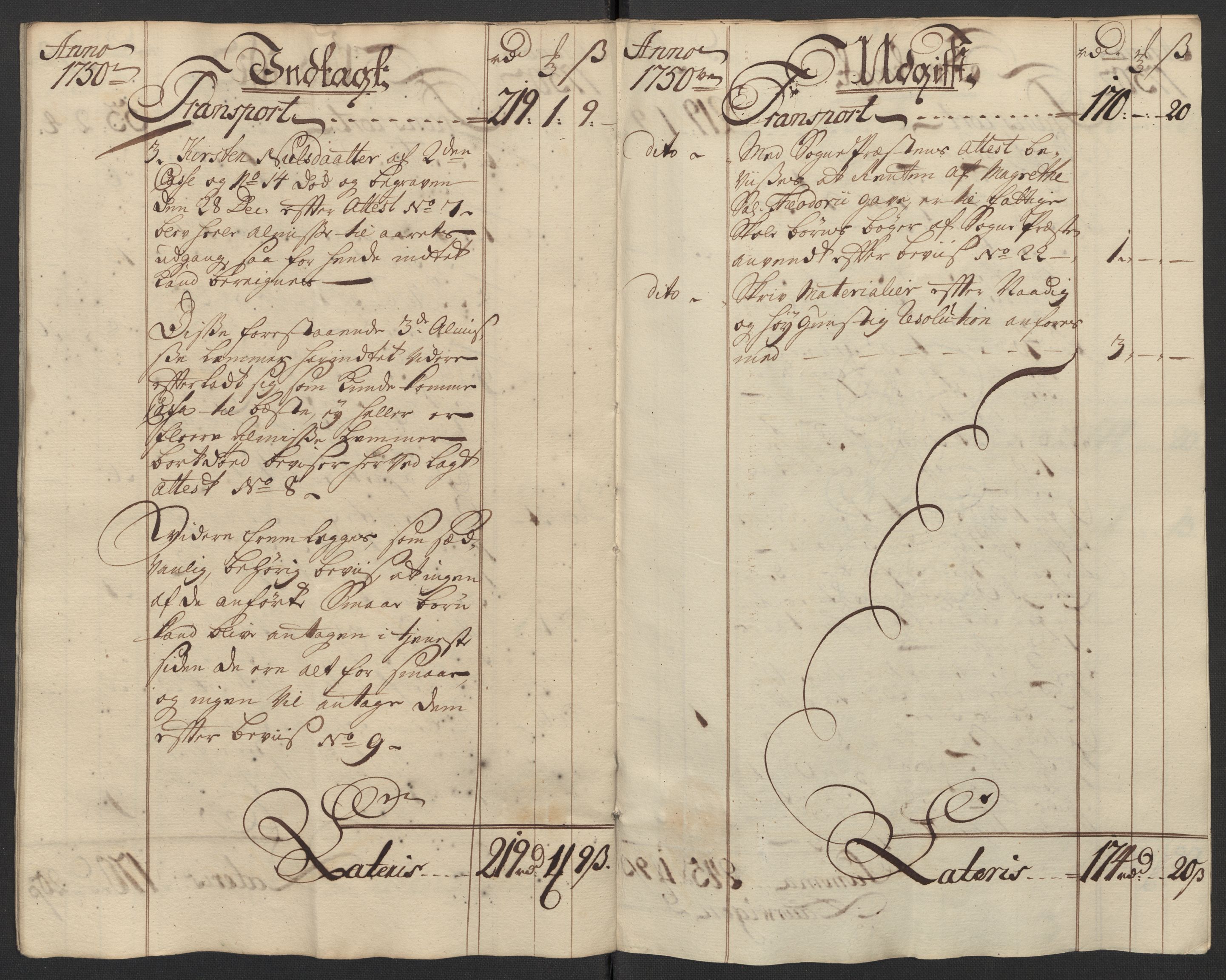 Kristiania tukthus, AV/SAO-A-10644/A/Ad/Adb/L0011: Innkomne skriv, rapporter og regnskap, 1742-1783, p. 64
