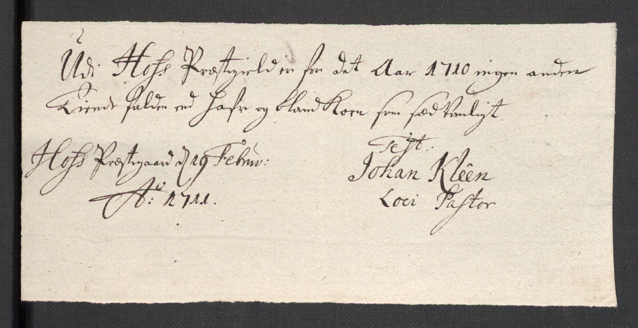 Rentekammeret inntil 1814, Reviderte regnskaper, Fogderegnskap, RA/EA-4092/R32/L1875: Fogderegnskap Jarlsberg grevskap, 1710, p. 209