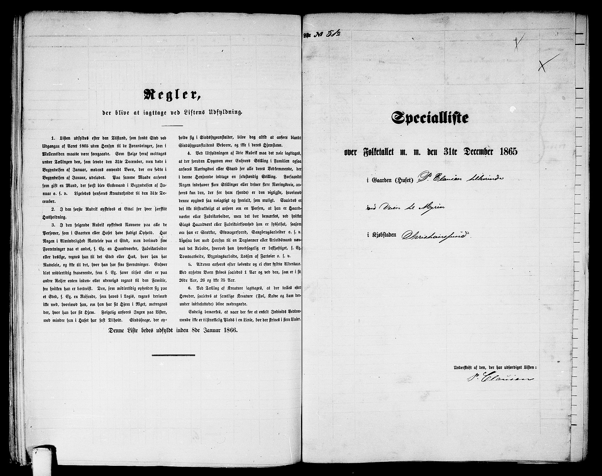 RA, 1865 census for Kristiansund/Kristiansund, 1865, p. 1041