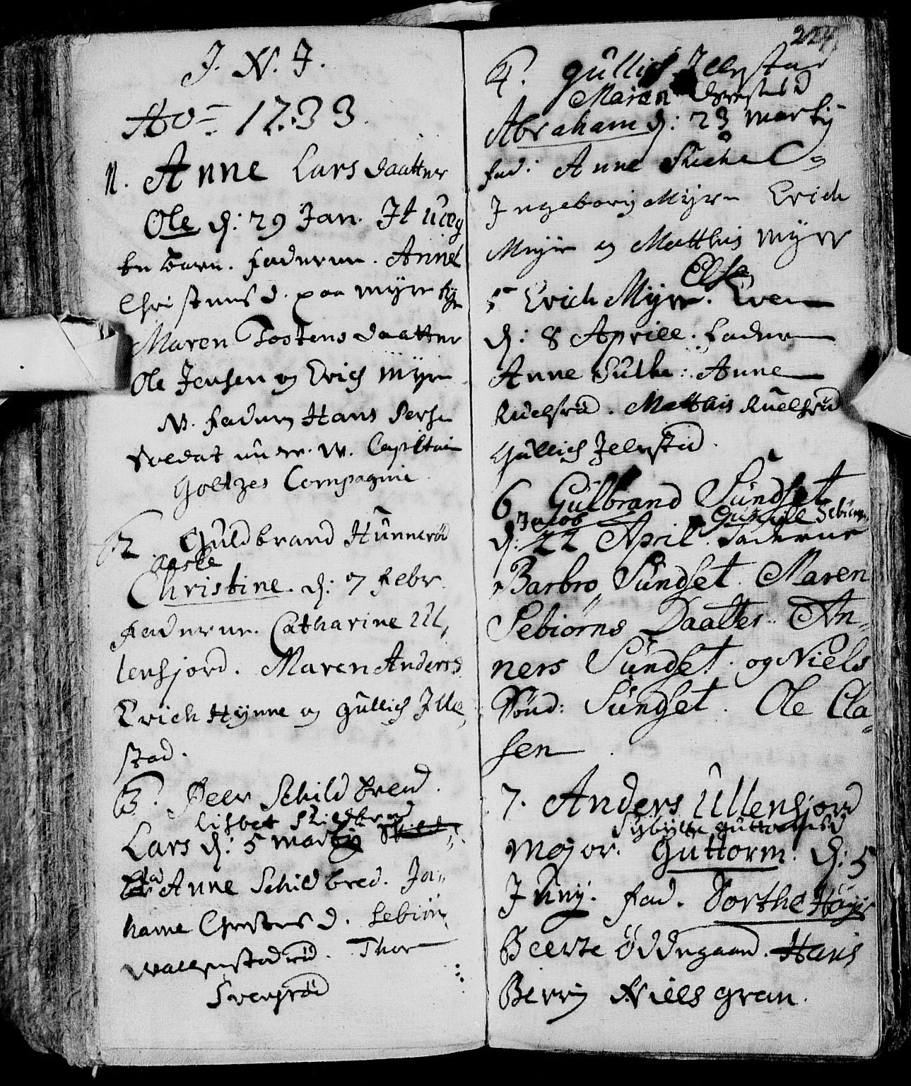 Andebu kirkebøker, AV/SAKO-A-336/F/Fa/L0001: Parish register (official) no. 1 /3, 1623-1738, p. 224