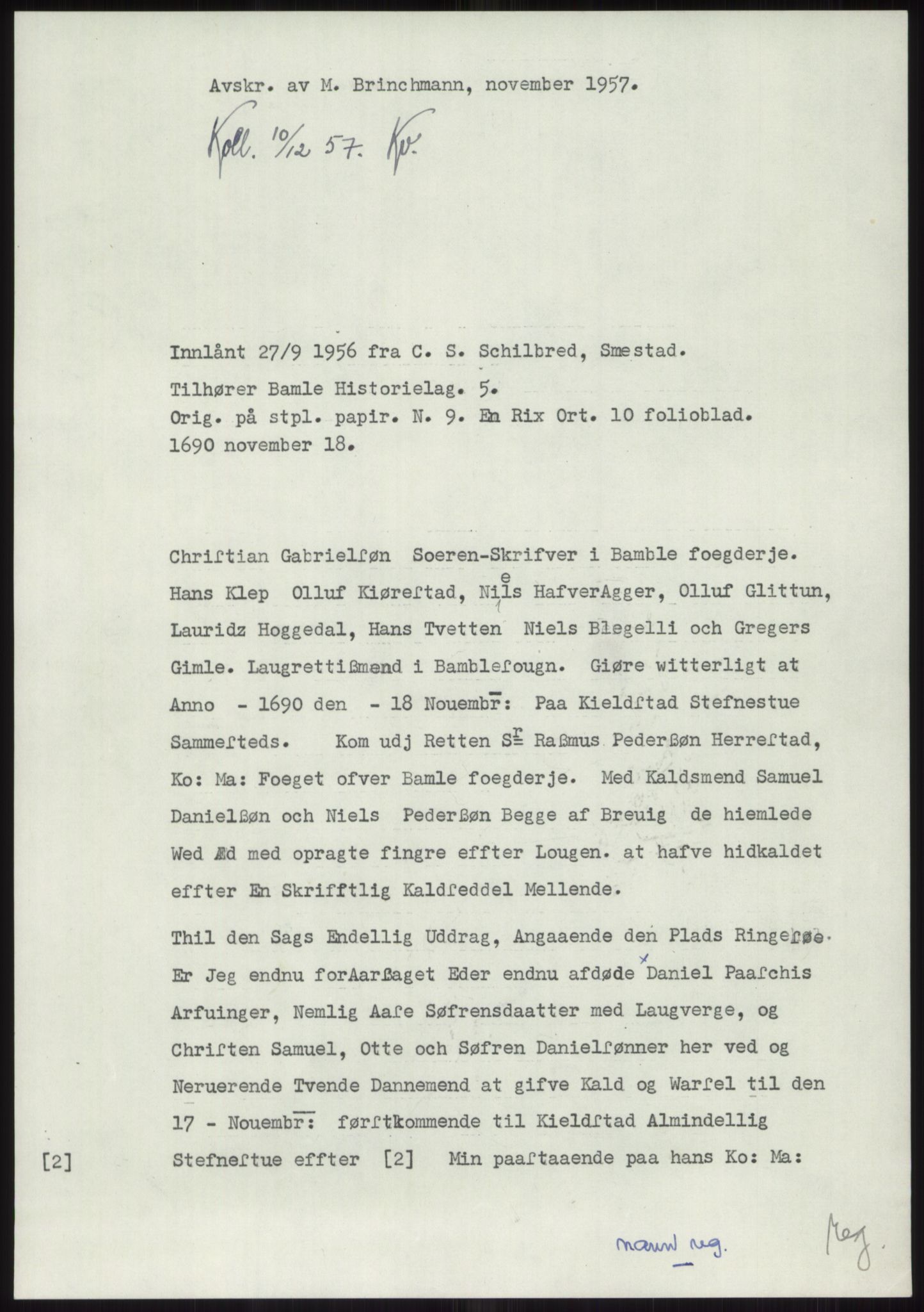 Samlinger til kildeutgivelse, Diplomavskriftsamlingen, AV/RA-EA-4053/H/Ha, p. 1362