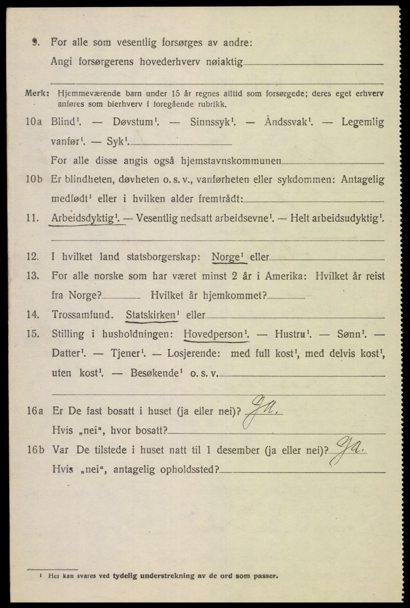 SAK, 1920 census for Greipstad, 1920, p. 2089