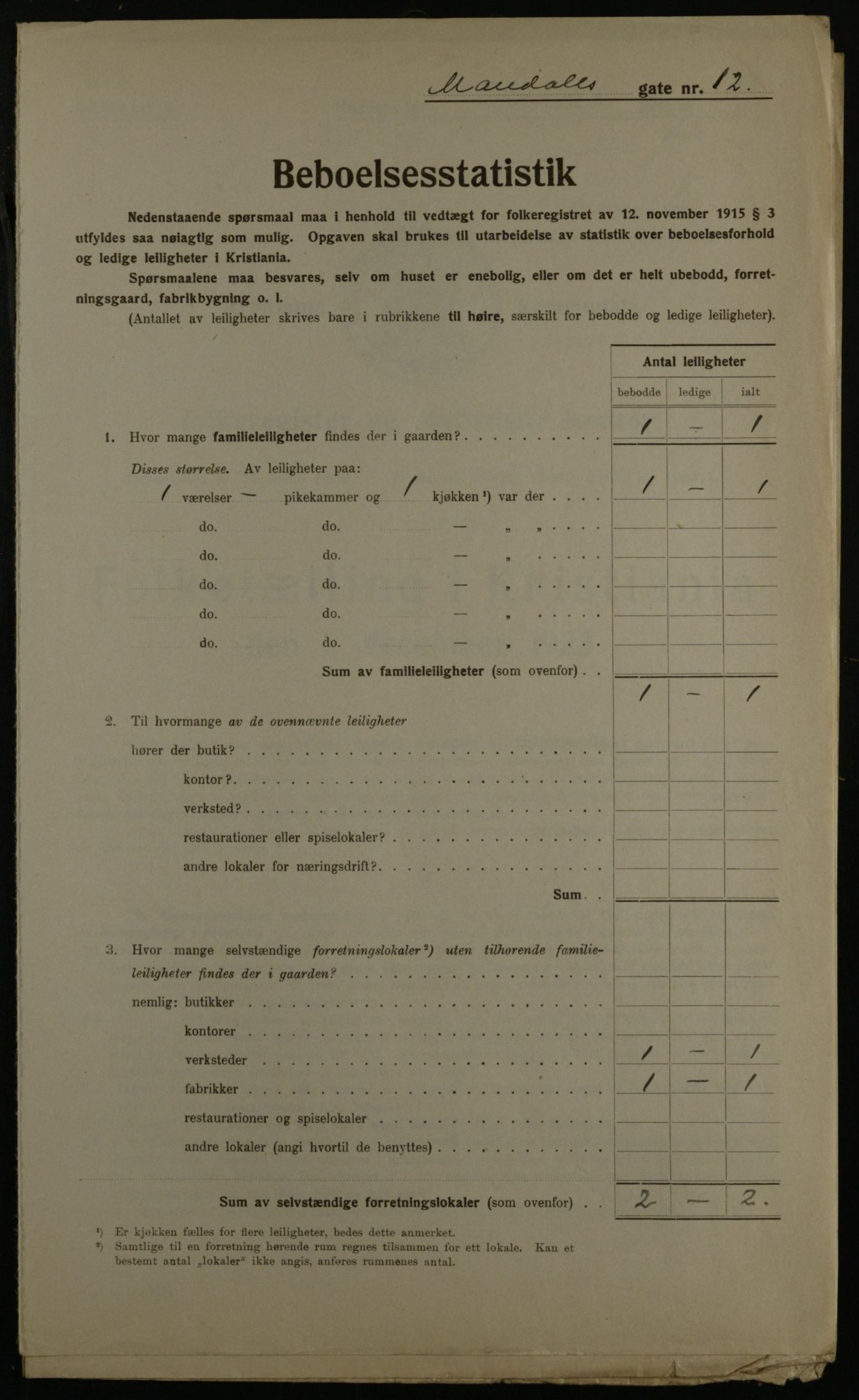 OBA, Municipal Census 1923 for Kristiania, 1923, p. 67120