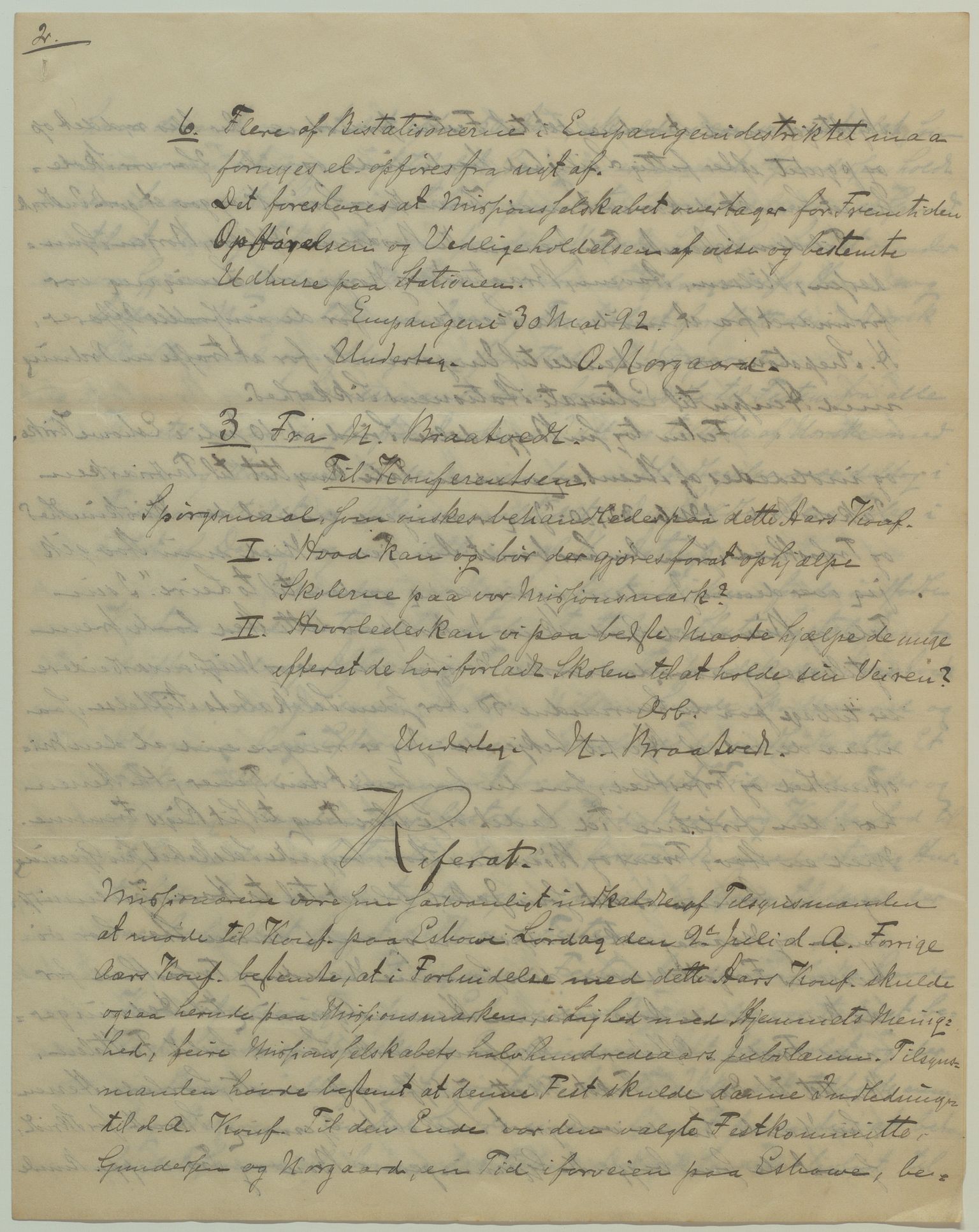 Det Norske Misjonsselskap - hovedadministrasjonen, VID/MA-A-1045/D/Da/Daa/L0039/0005: Konferansereferat og årsberetninger / Konferansereferat fra Sør-Afrika., 1892