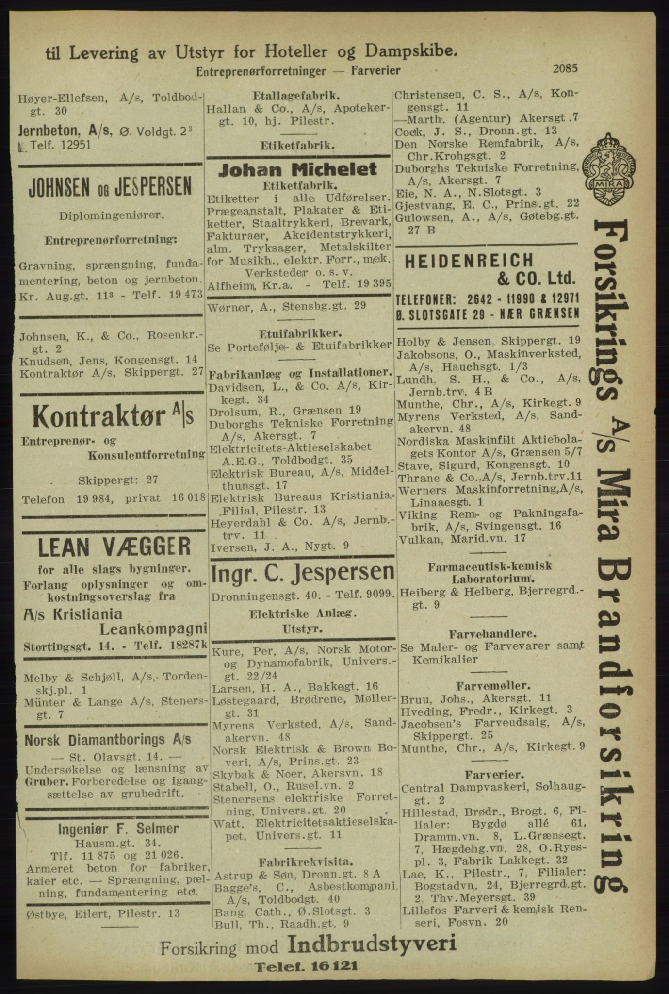 Kristiania/Oslo adressebok, PUBL/-, 1918, p. 2238