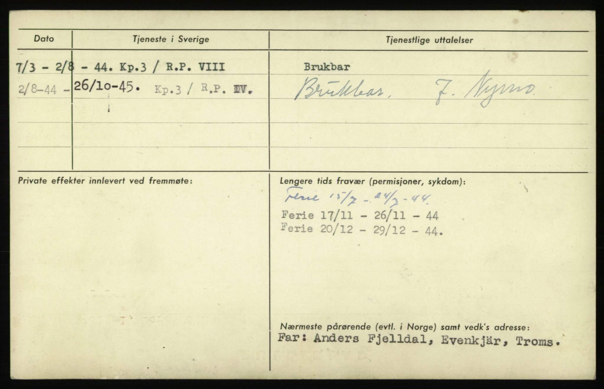 Forsvaret, Troms infanteriregiment nr. 16, AV/RA-RAFA-3146/P/Pa/L0023: Rulleblad for regimentets menige mannskaper, årsklasse 1939, 1939, p. 248