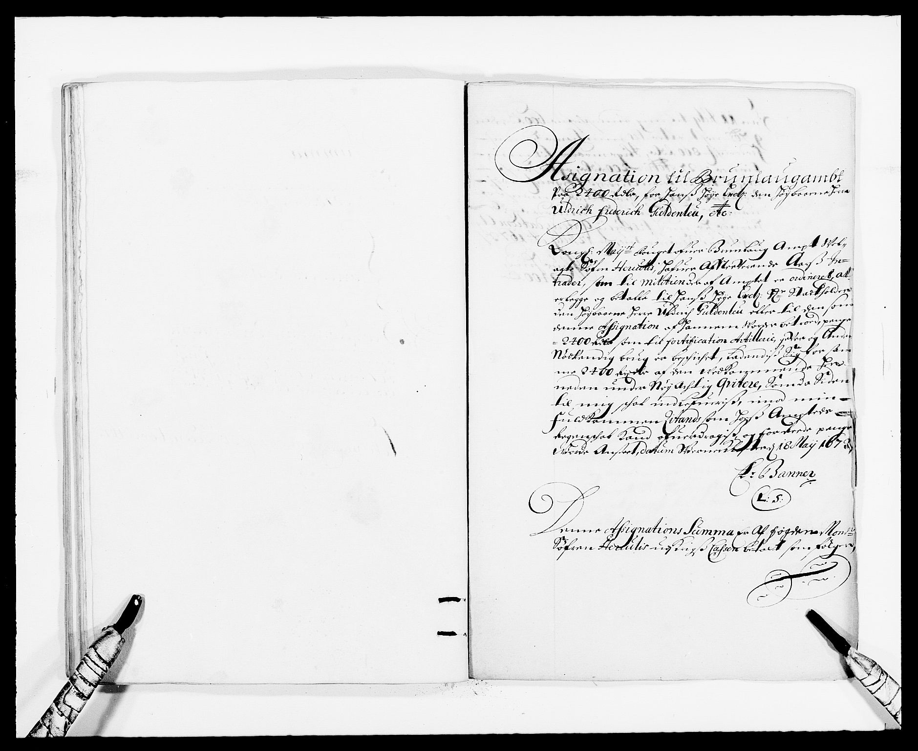 Rentekammeret inntil 1814, Reviderte regnskaper, Fogderegnskap, AV/RA-EA-4092/R33/L1966: Fogderegnskap Larvik grevskap, 1672-1674, p. 57