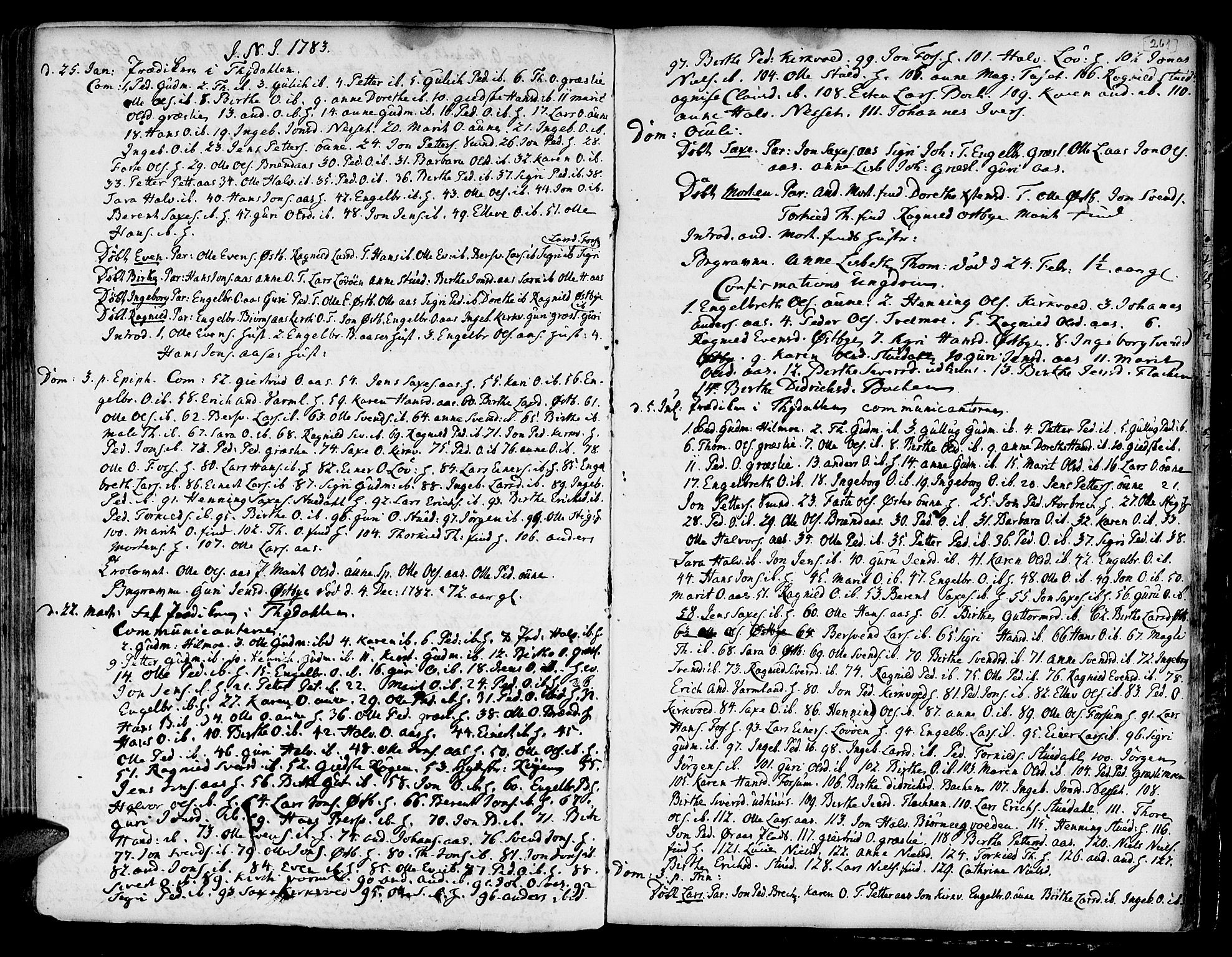 Ministerialprotokoller, klokkerbøker og fødselsregistre - Sør-Trøndelag, SAT/A-1456/695/L1139: Parish register (official) no. 695A02 /2, 1776-1790, p. 261
