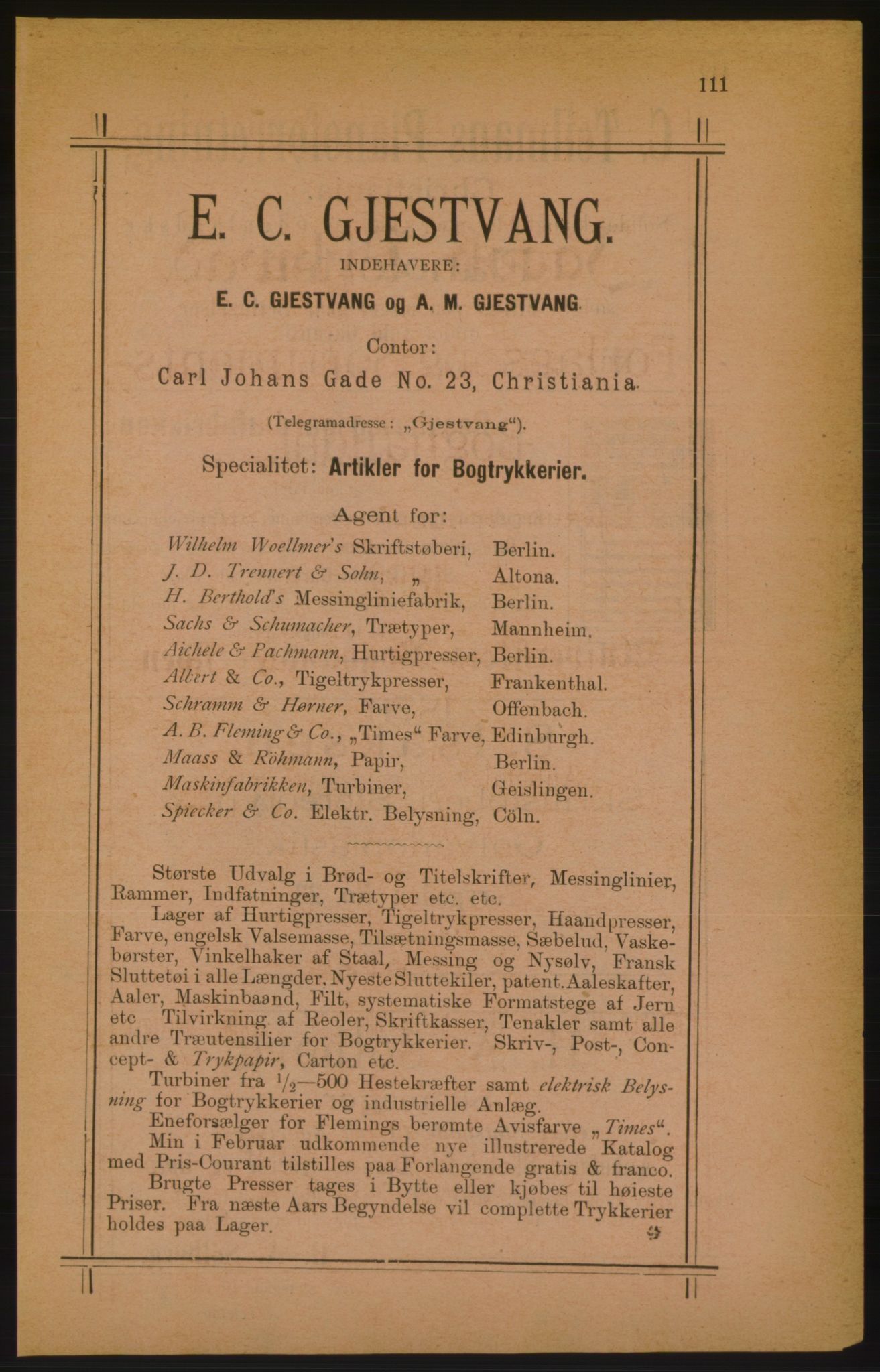 Kristiania/Oslo adressebok, PUBL/-, 1886, p. 111