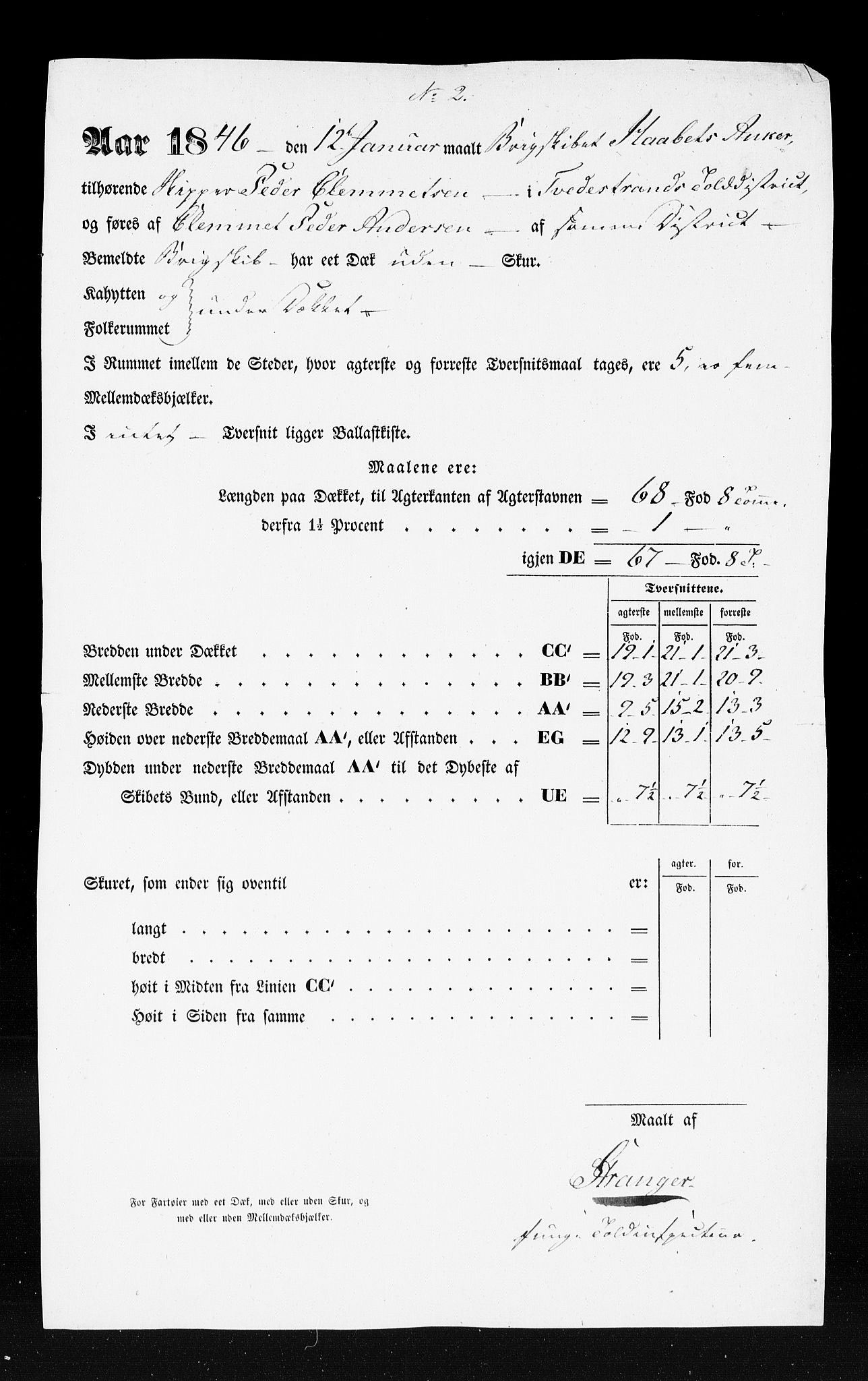 Tvedestrand tollsted, SAK/1351-0011/H/Ha/L0143: Desisjoner mv., 1804-1947, p. 432