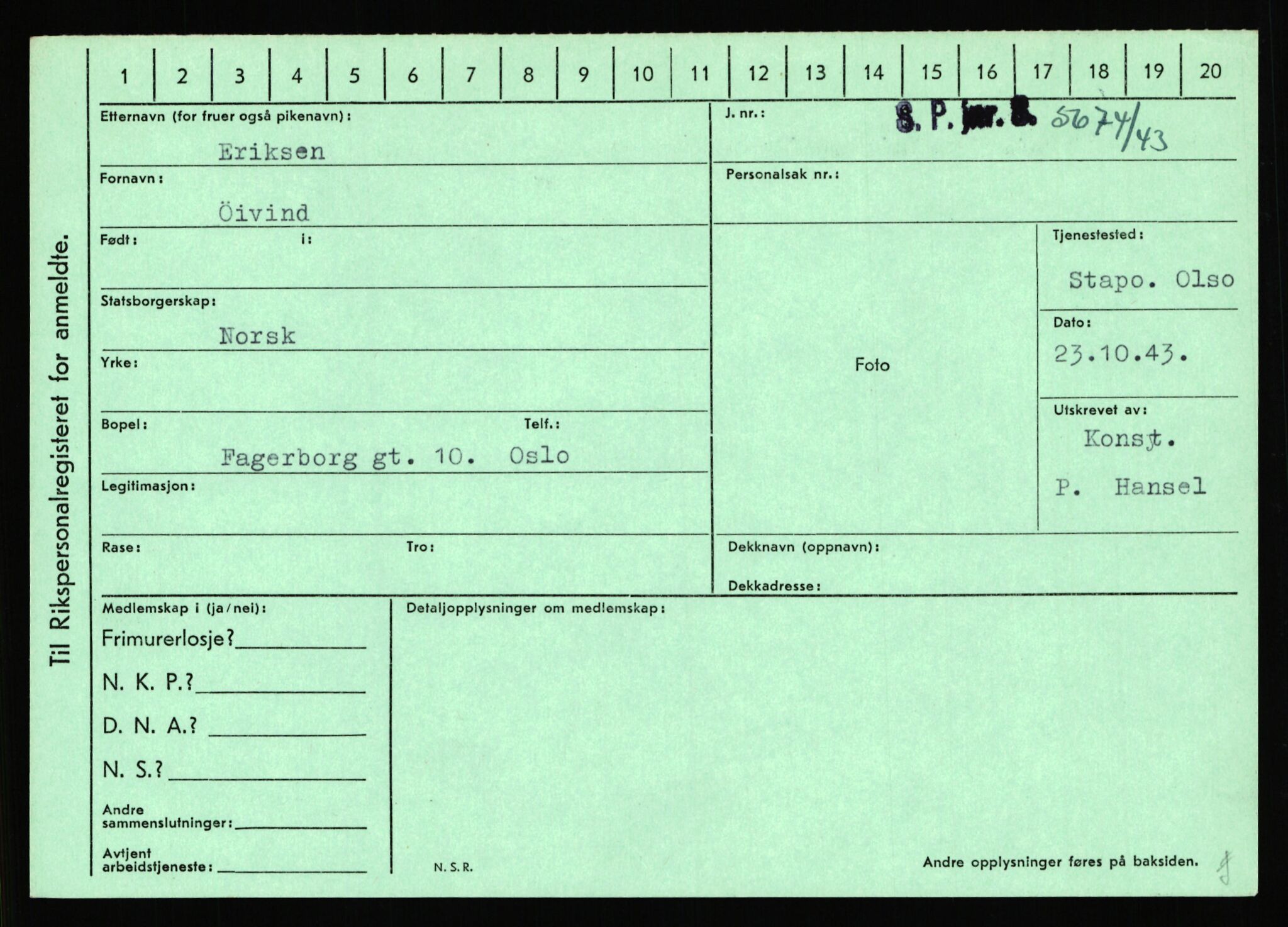 Statspolitiet - Hovedkontoret / Osloavdelingen, AV/RA-S-1329/C/Ca/L0004: Eid - funn av gjenstander	, 1943-1945, p. 2025