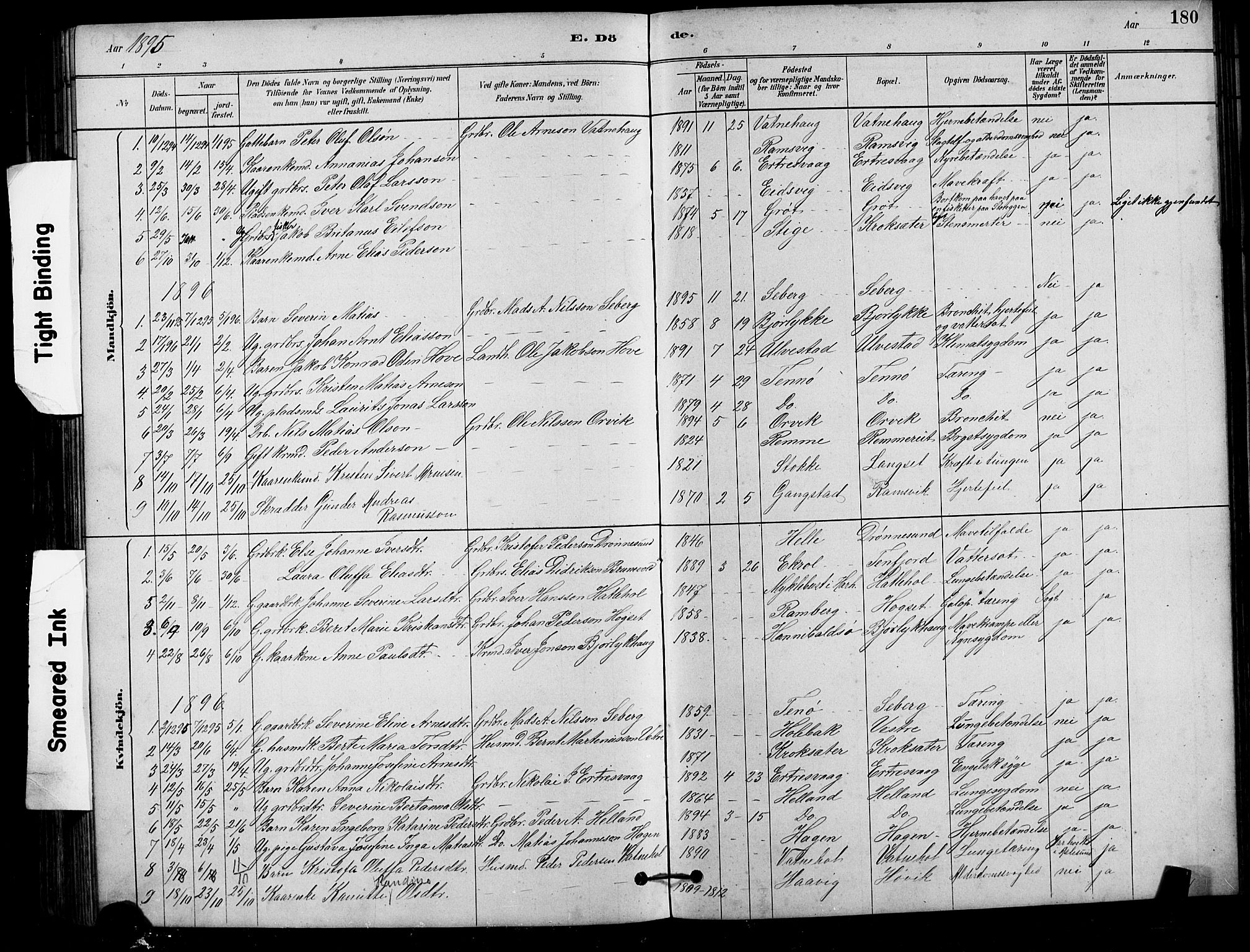 Ministerialprotokoller, klokkerbøker og fødselsregistre - Møre og Romsdal, AV/SAT-A-1454/525/L0376: Parish register (copy) no. 525C02, 1880-1902, p. 180